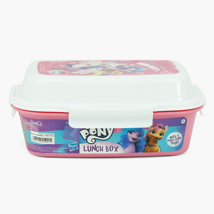 SunCe My Little Pony Print Lunch Box and Clip Lock Lid