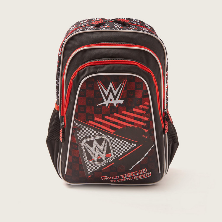 WWE Printed Backpack with Adjustable Shoulder Straps - 16 inches