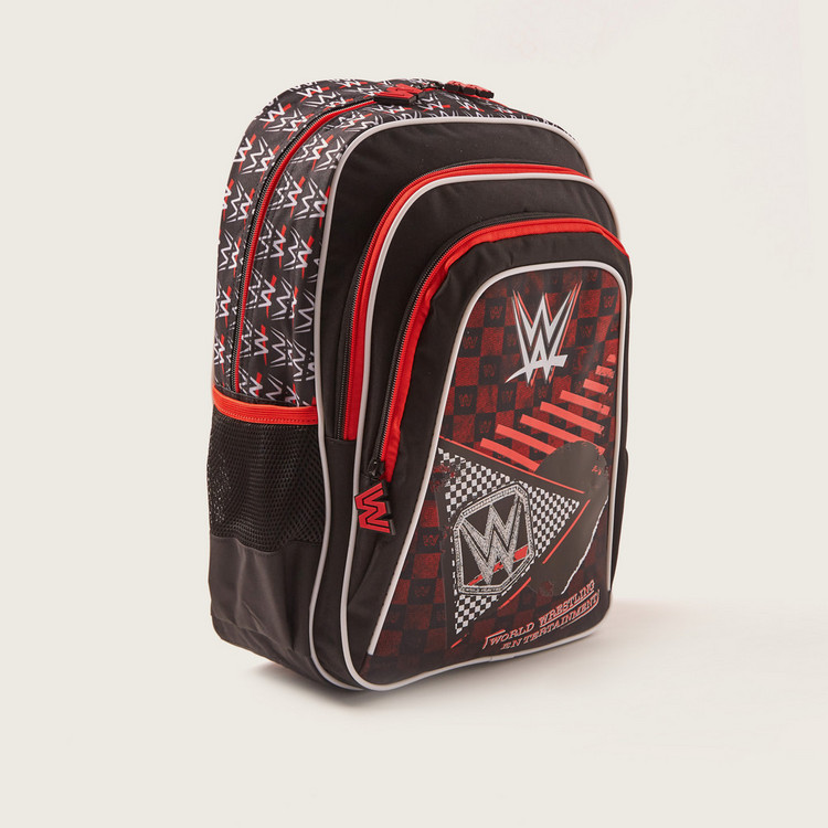 WWE Printed Backpack with Adjustable Shoulder Straps - 16 inches