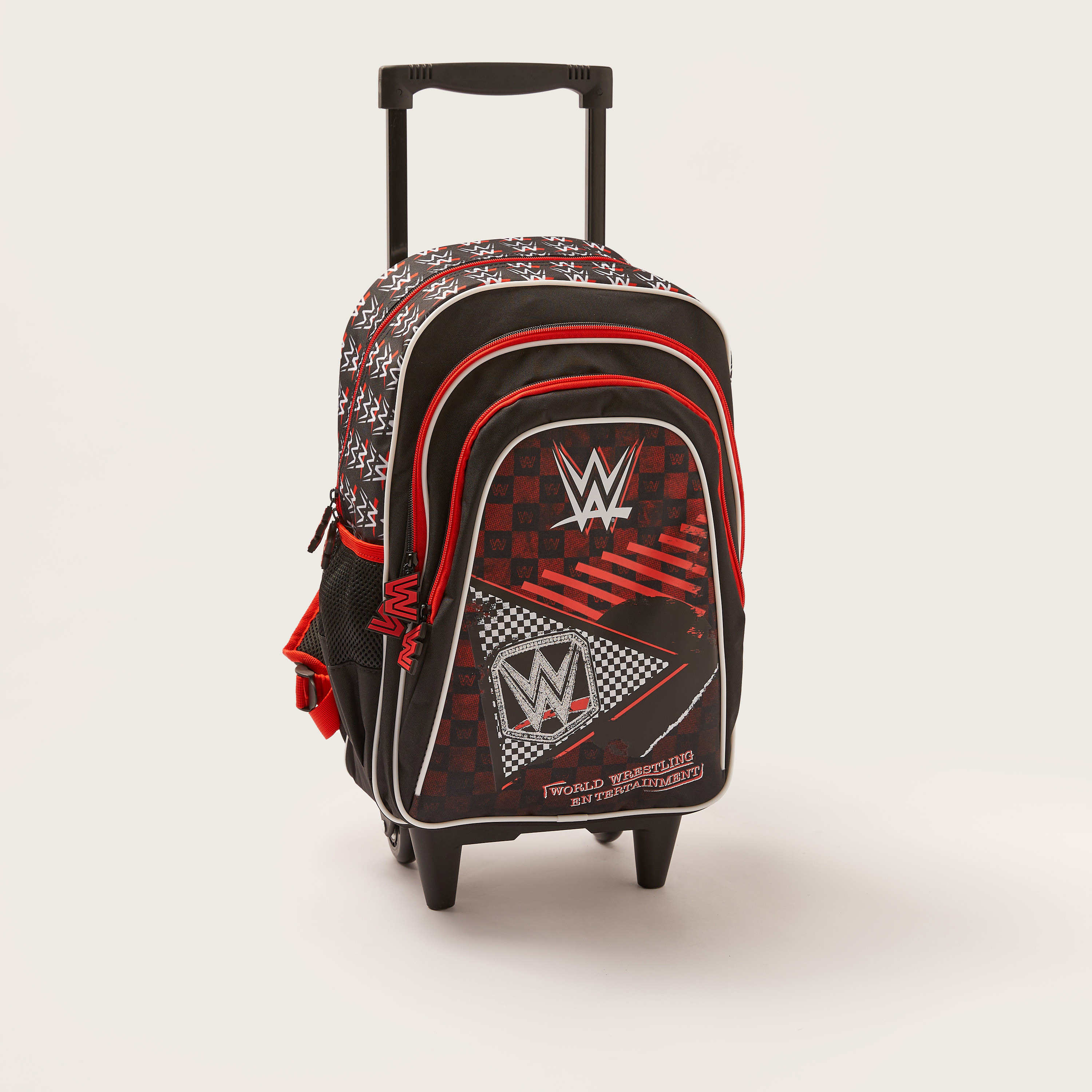 WWE Printed Trolley Backpack with Wheels and Retractable Handle - 16 inches-school-bagsandbackpacks-trolleybags-image-2