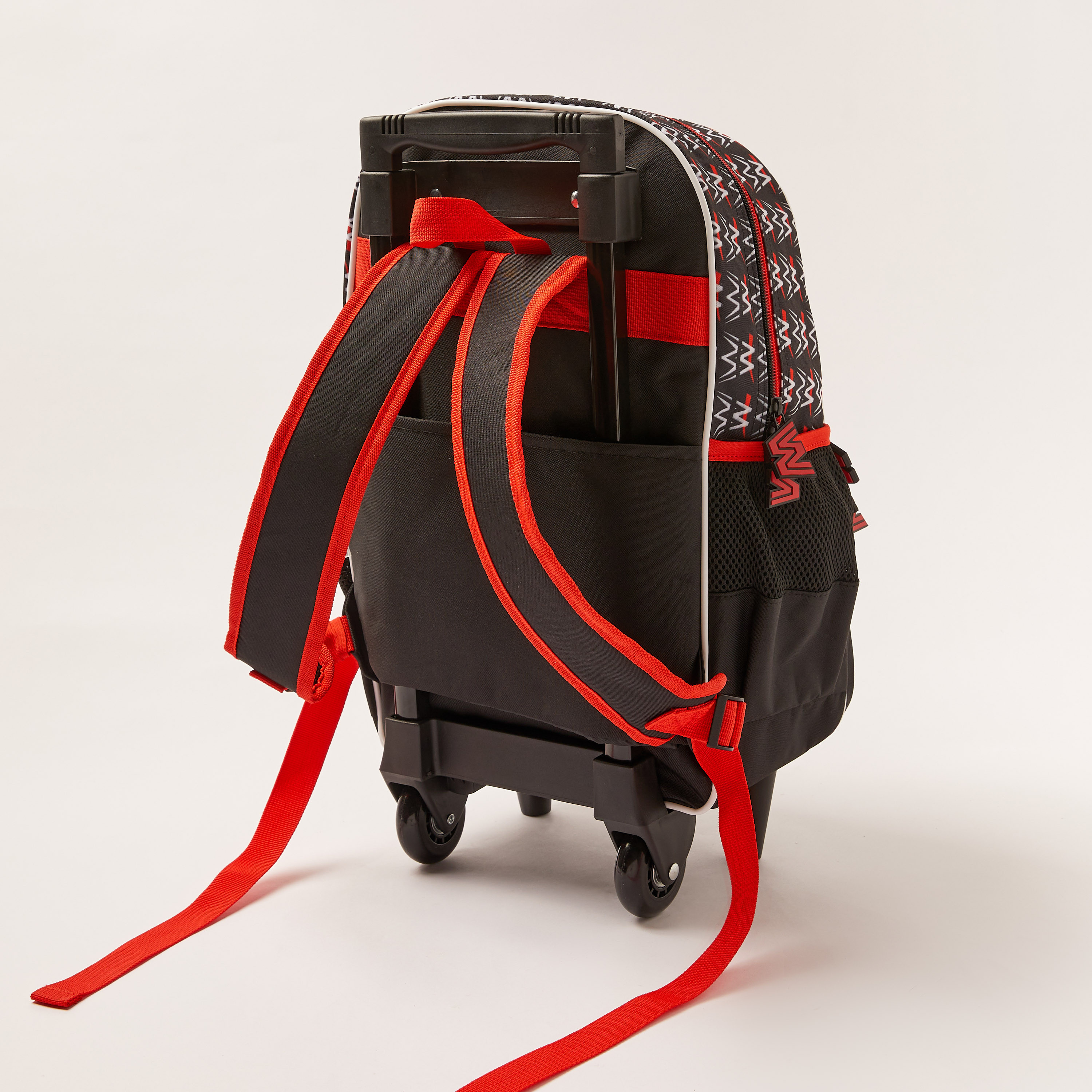 WWE Printed Trolley Backpack with Wheels and Retractable Handle - 16 inches-school-bagsandbackpacks-trolleybags-image-4