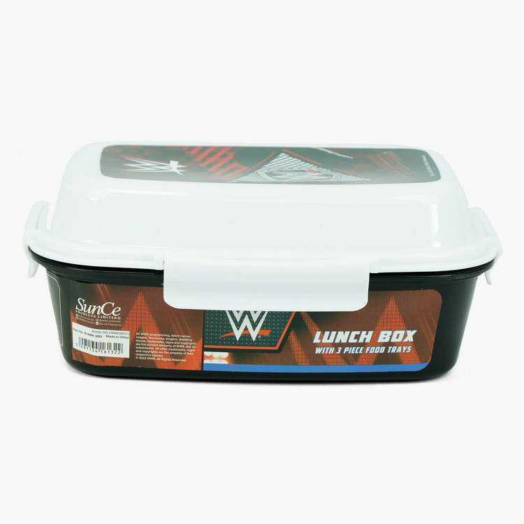 SunCe WWE Print Lunch Box and Clip Lock Lid