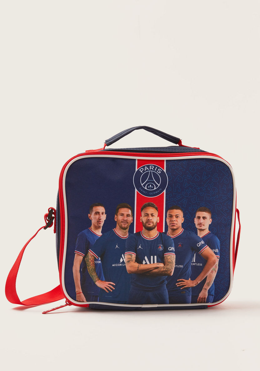 Paris Saint-Germain F.C Print Lunch Bag with Zip Closure-Lunch Bags-image-0