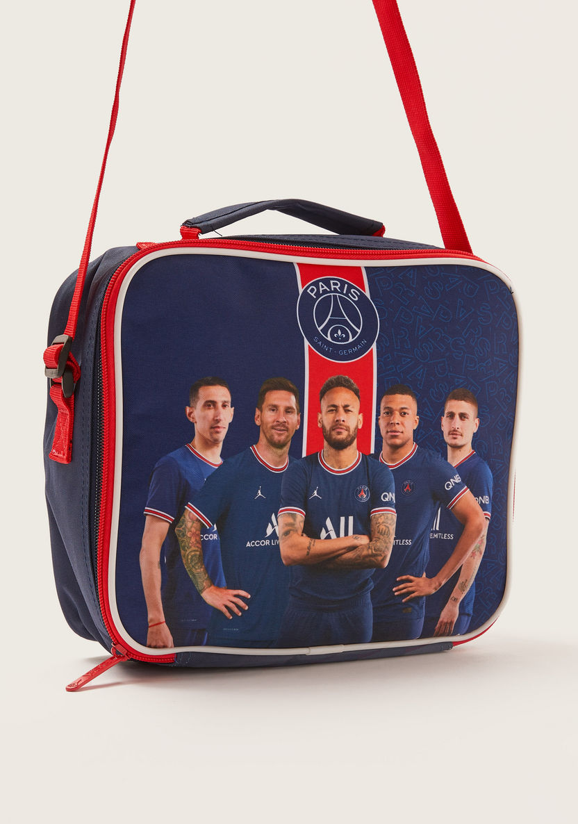 Paris Saint-Germain F.C Print Lunch Bag with Zip Closure-Lunch Bags-image-1
