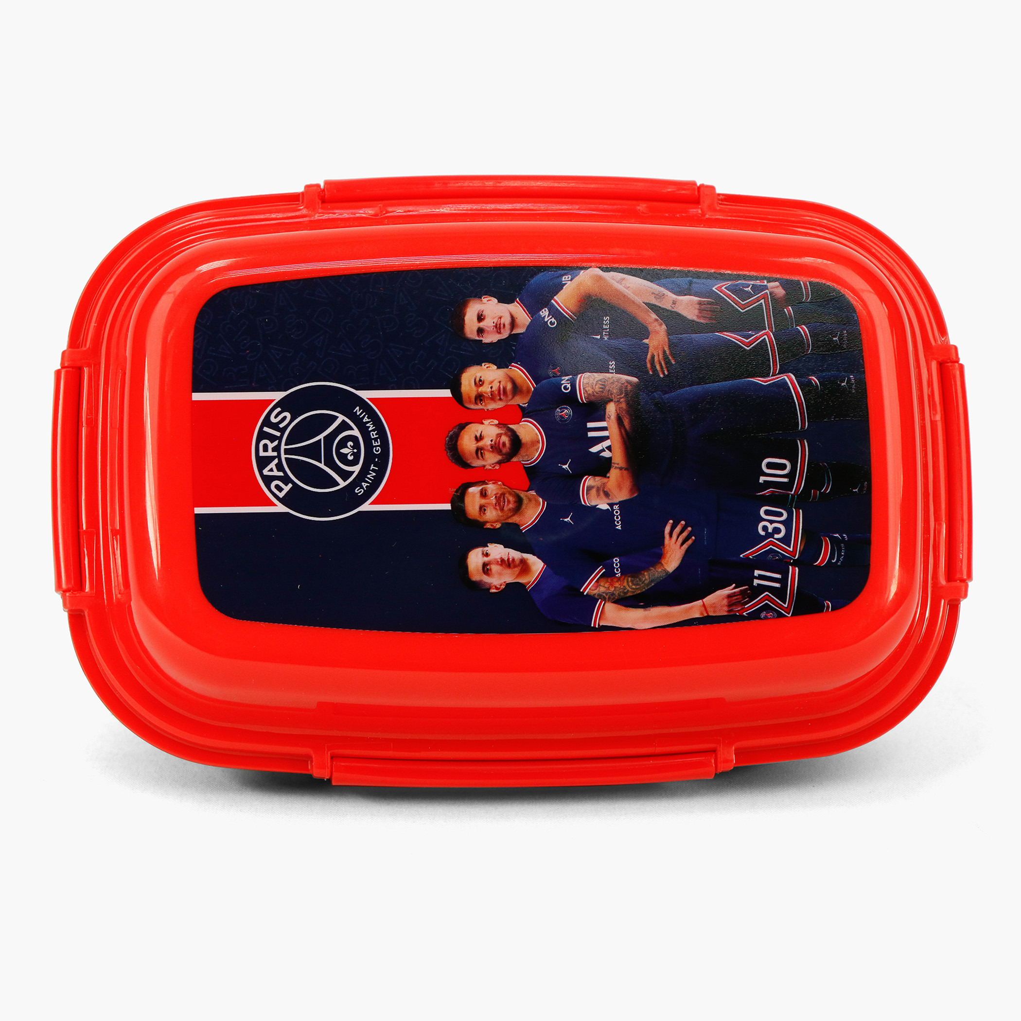 Paris Saint Germain Print Lunch Box with Clip Closure-school-lunchessentials-lunchboxes-image-2