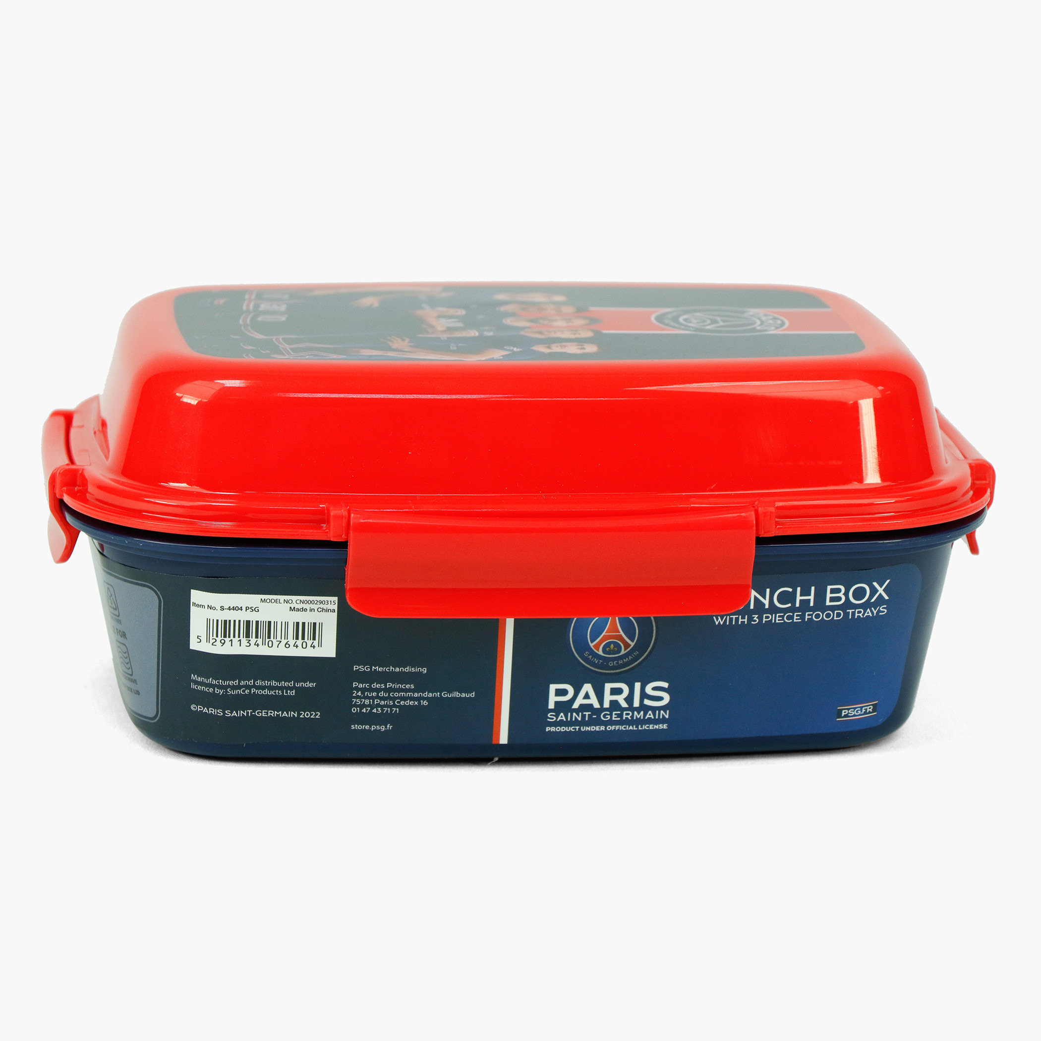 Paris Saint Germain Print Lunch Box with Clip Closure-school-lunchessentials-lunchboxes-image-3