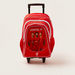 SunCe Printed Trolley Backpack with Retractable Handle - 18 inches-Trolleys-thumbnail-0