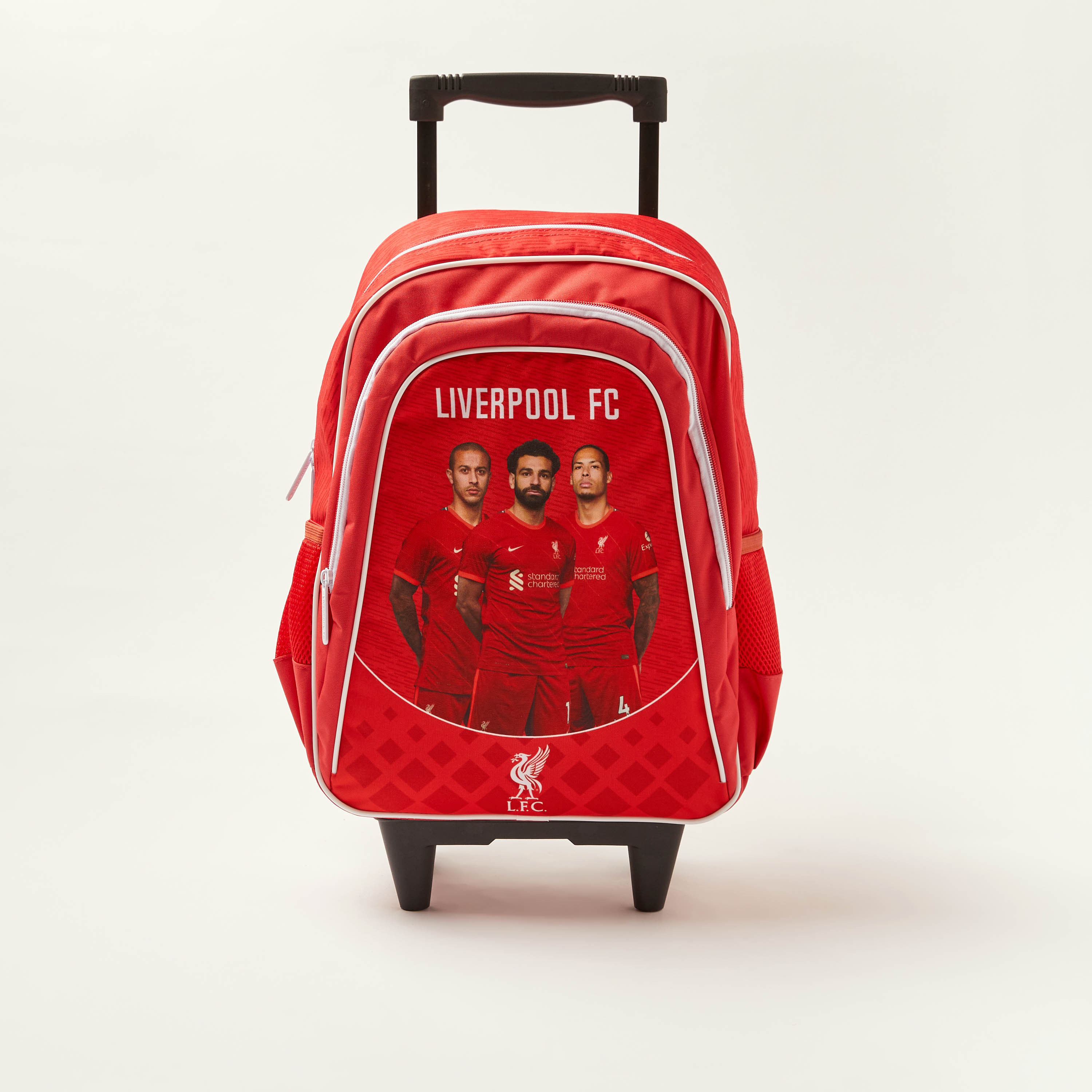 Liverpool FC Print Trolley Backpack with Retractable Handle 16 inches