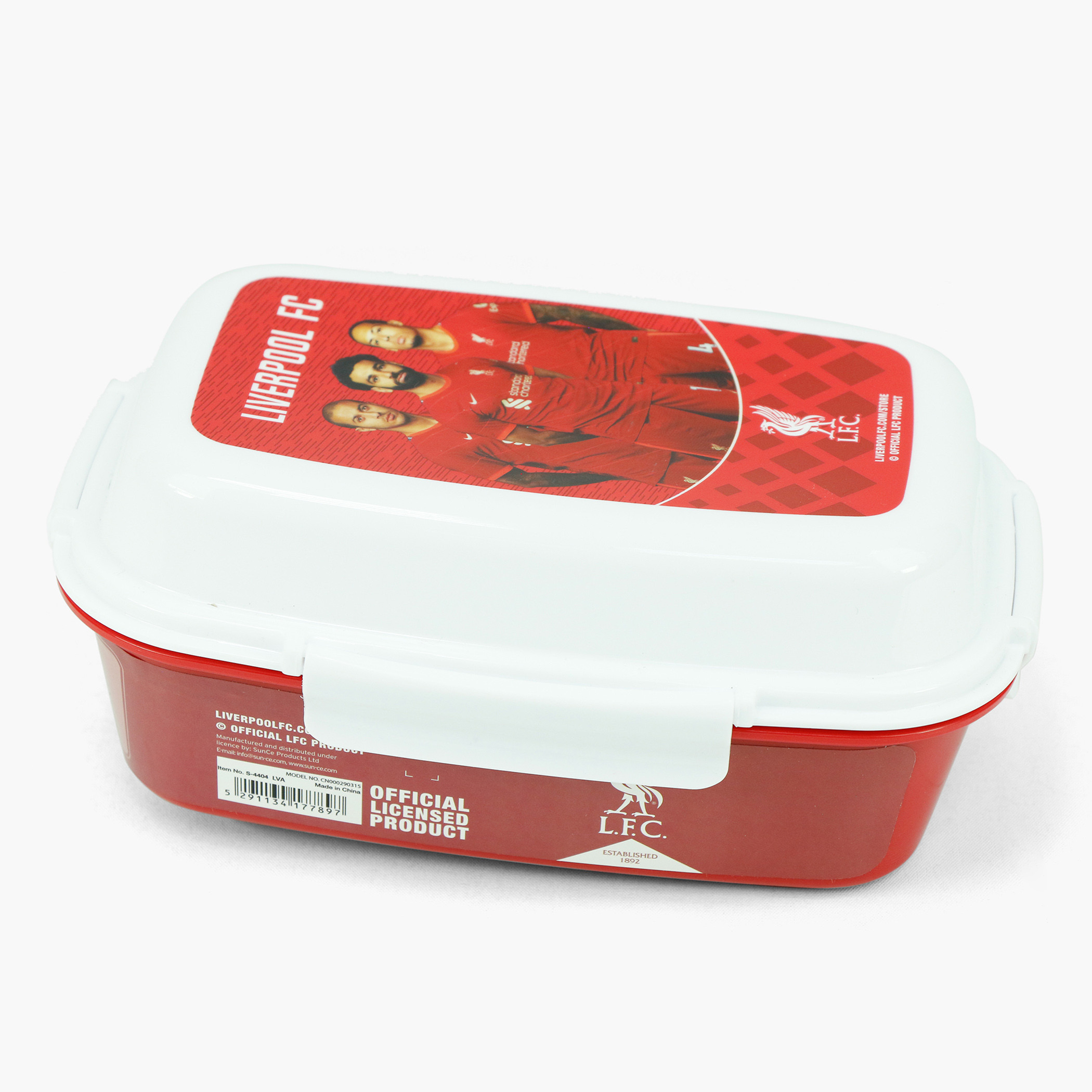 Liverpool FC Print Lunch Box with Clip Closure-school-lunchessentials-lunchboxes-image-1