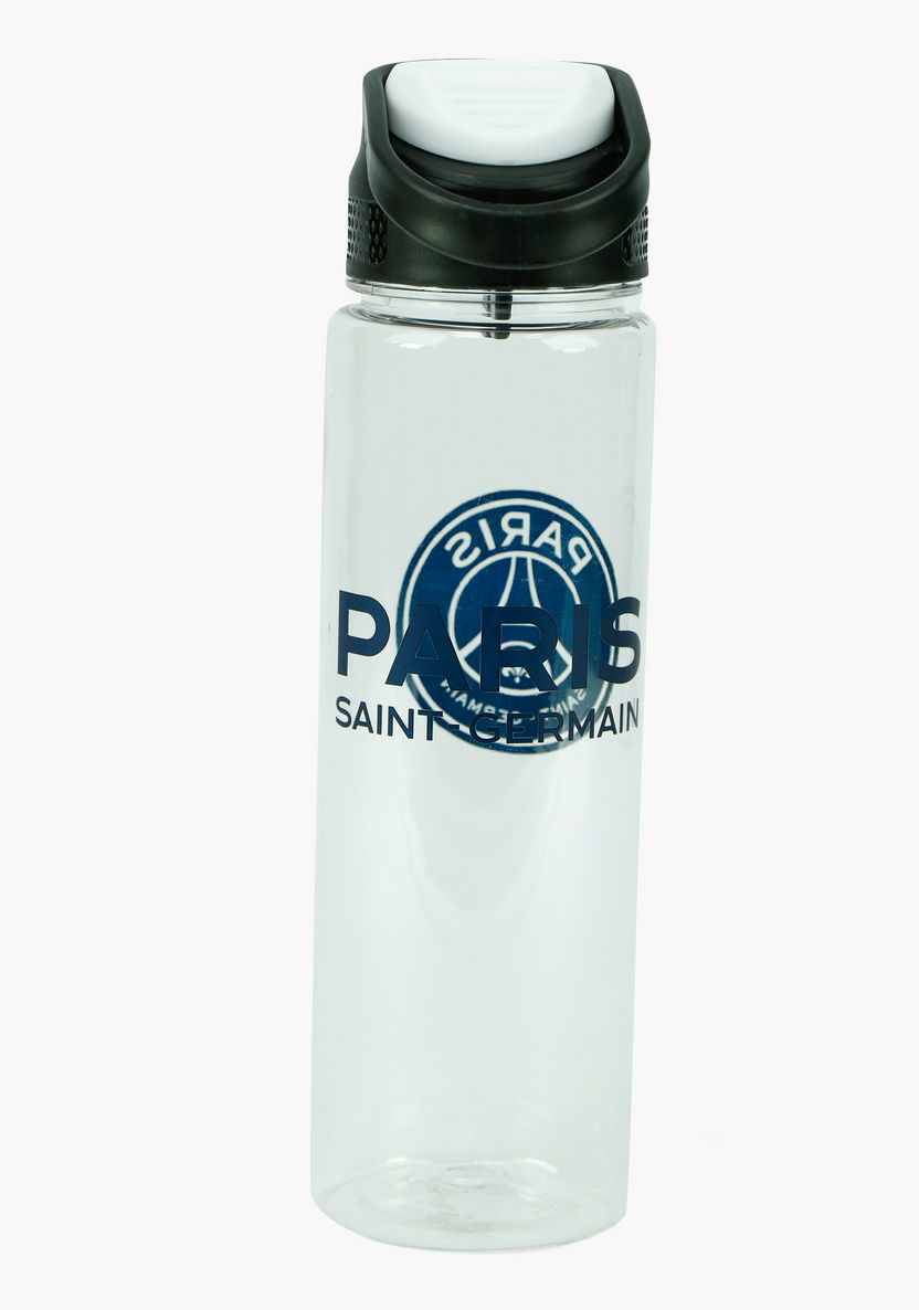 Paris Saint Germain Print Water Bottle with Push Top Opening - 750 ml-Water Bottles-image-3