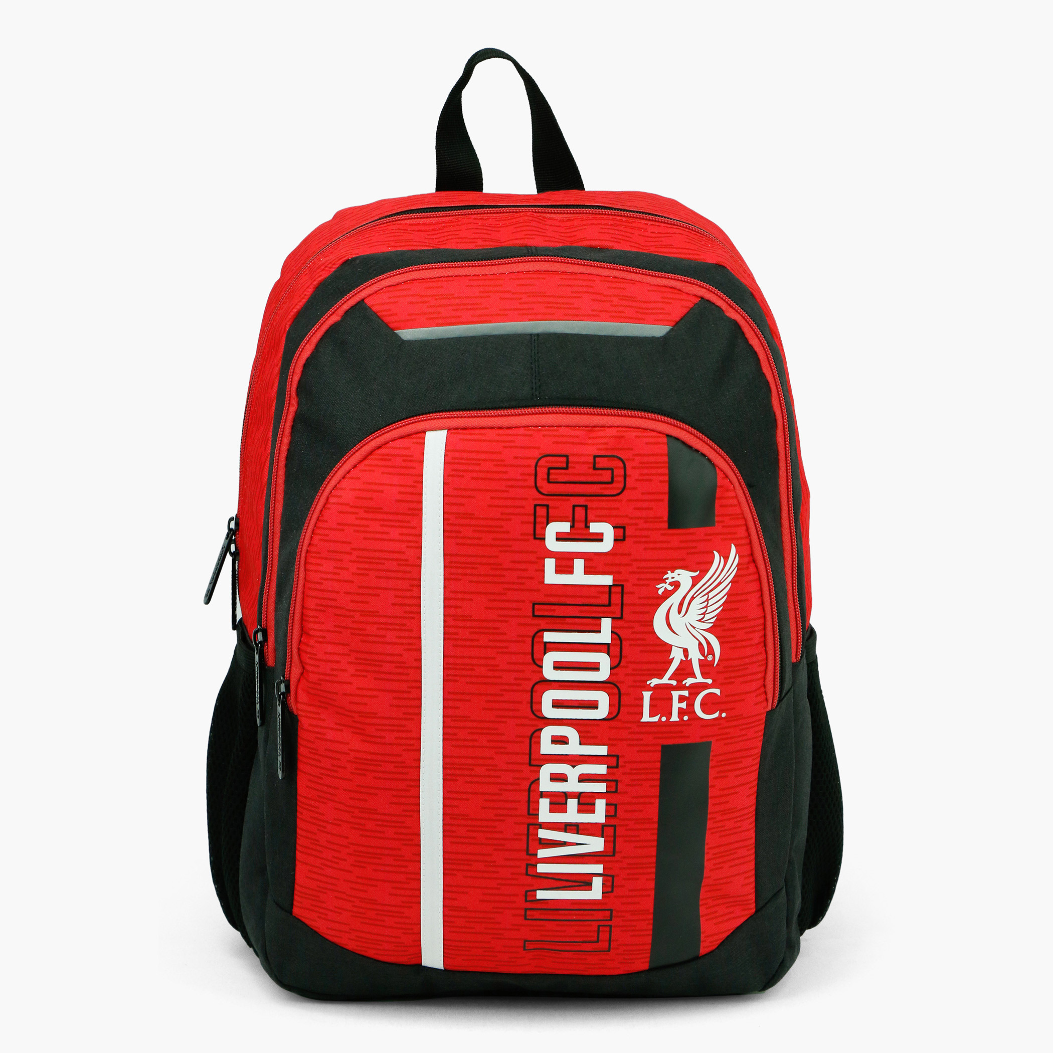 Liverpool FC Print Backpack with Zip Closure and Adjustable Straps 16 inches