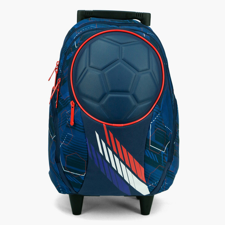 SunCe FIFA France Print Trolley Backpack with Speakers - 16 inches