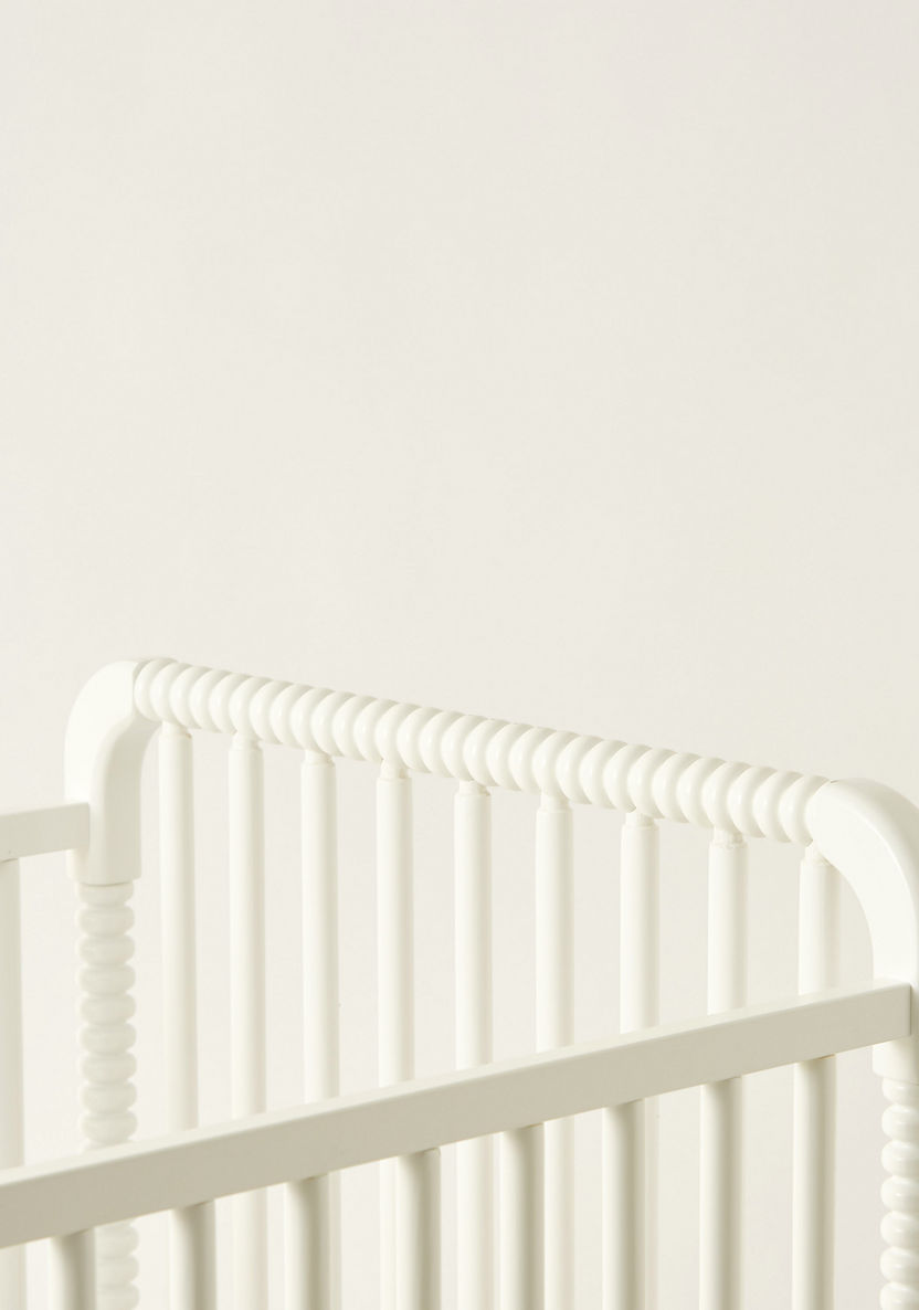 Juniors Grace Wooden Crib with Three Adjustable Heights - White (Upto 3 years)-Baby Cribs-image-6