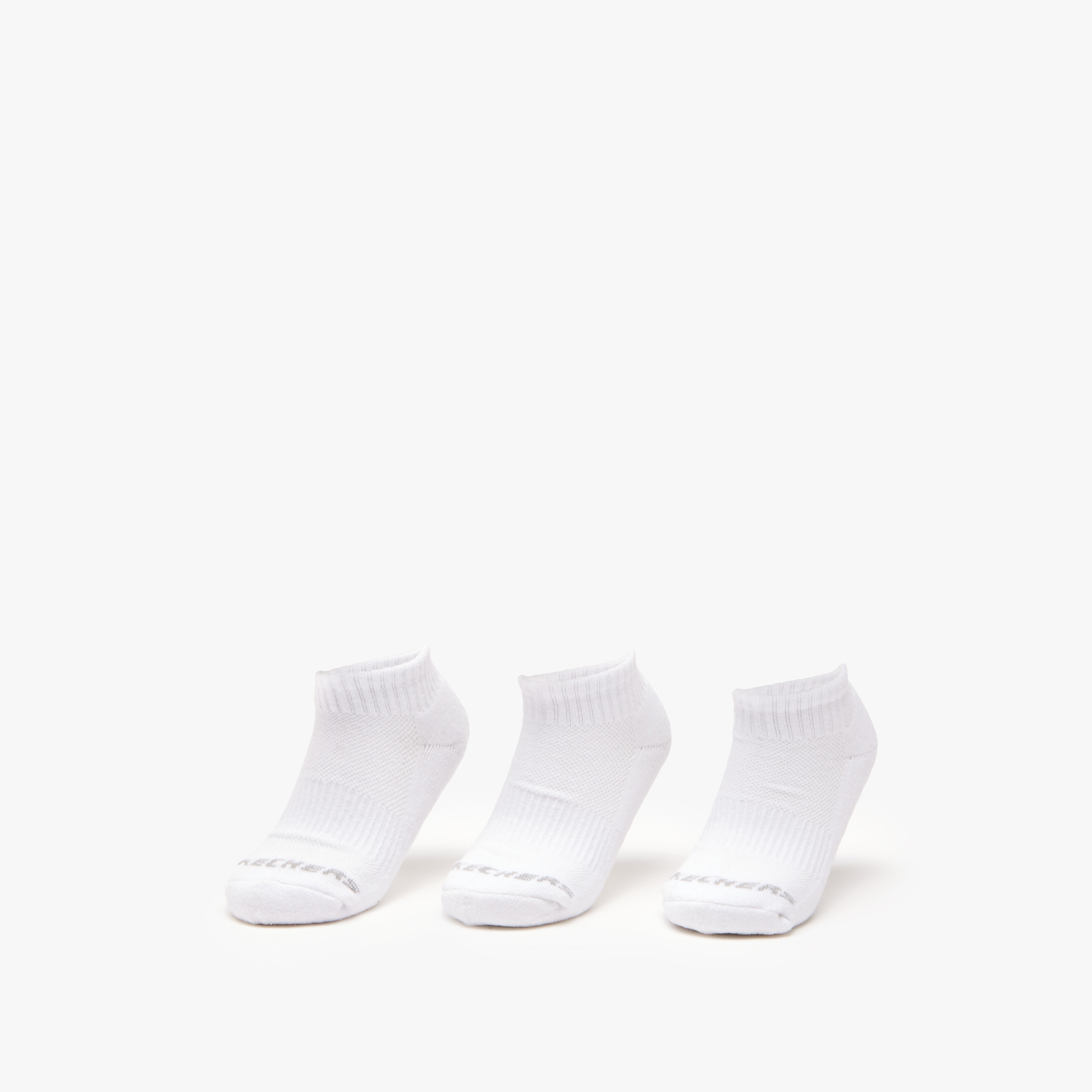 Skechers Printed Crew Length Sports Socks - Set of 3-girls-accessories-socks-image-1