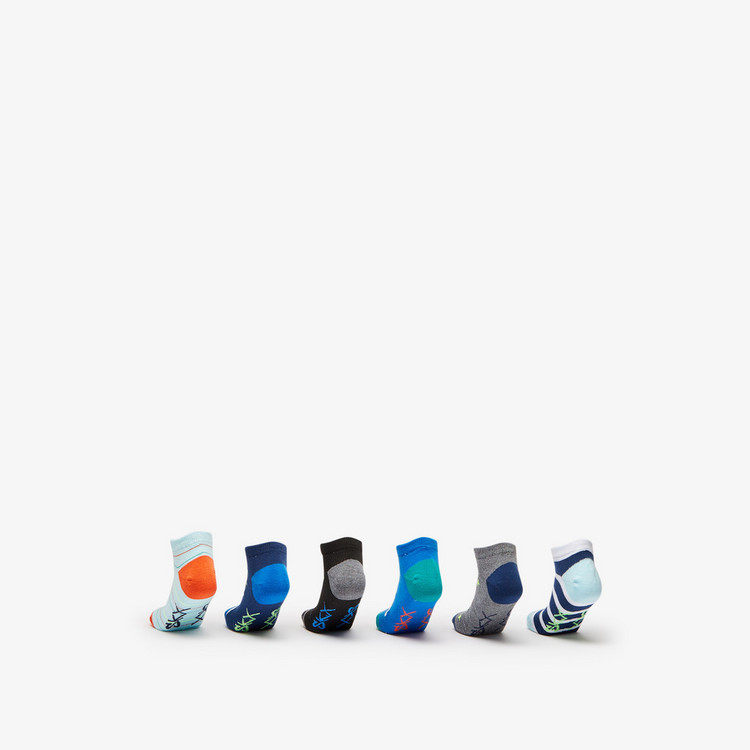 Skechers Printed Ankle Length Socks - Set of 6