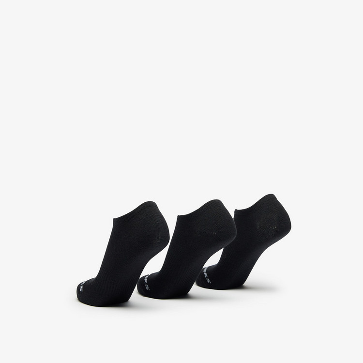 Skechers Solid Ankle Length Socks - Set of 3