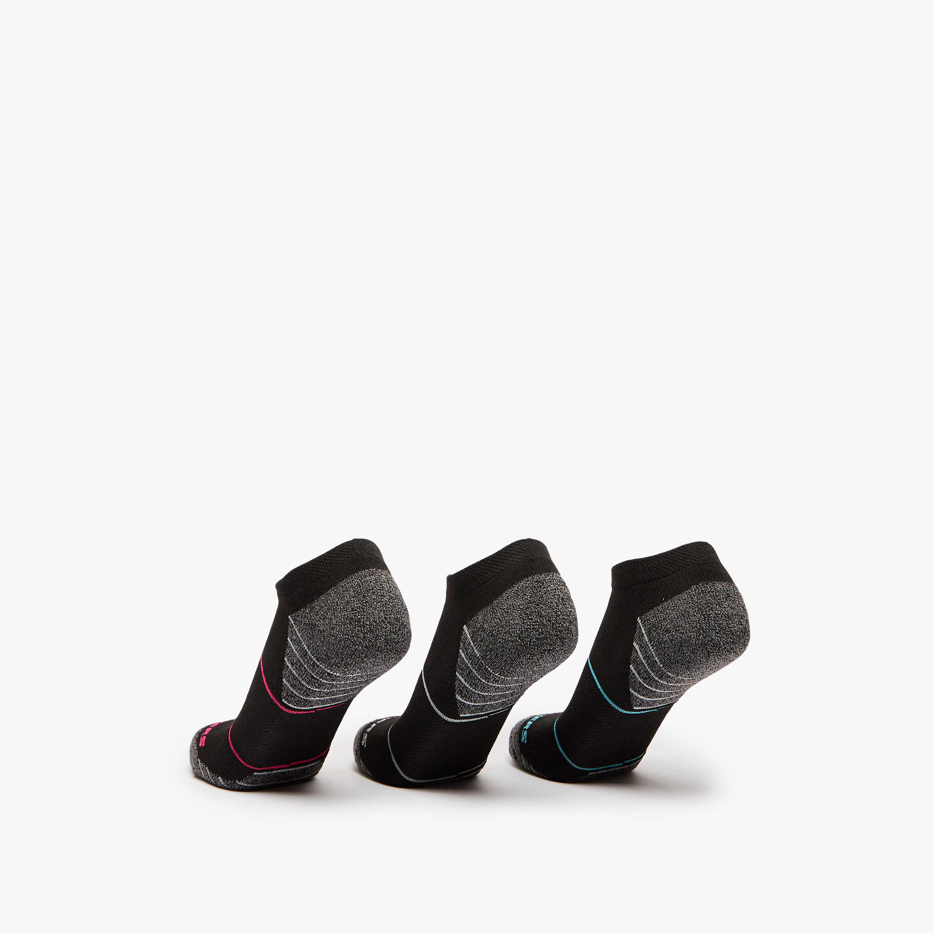 Skechers 3-Piece Ankle Length Sports Socks Set - S114343-016-women-socksandstockings-image-3