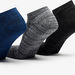 Skechers Textured Ankle Length Socks - Set of 3-Men%27s Socks-thumbnail-1