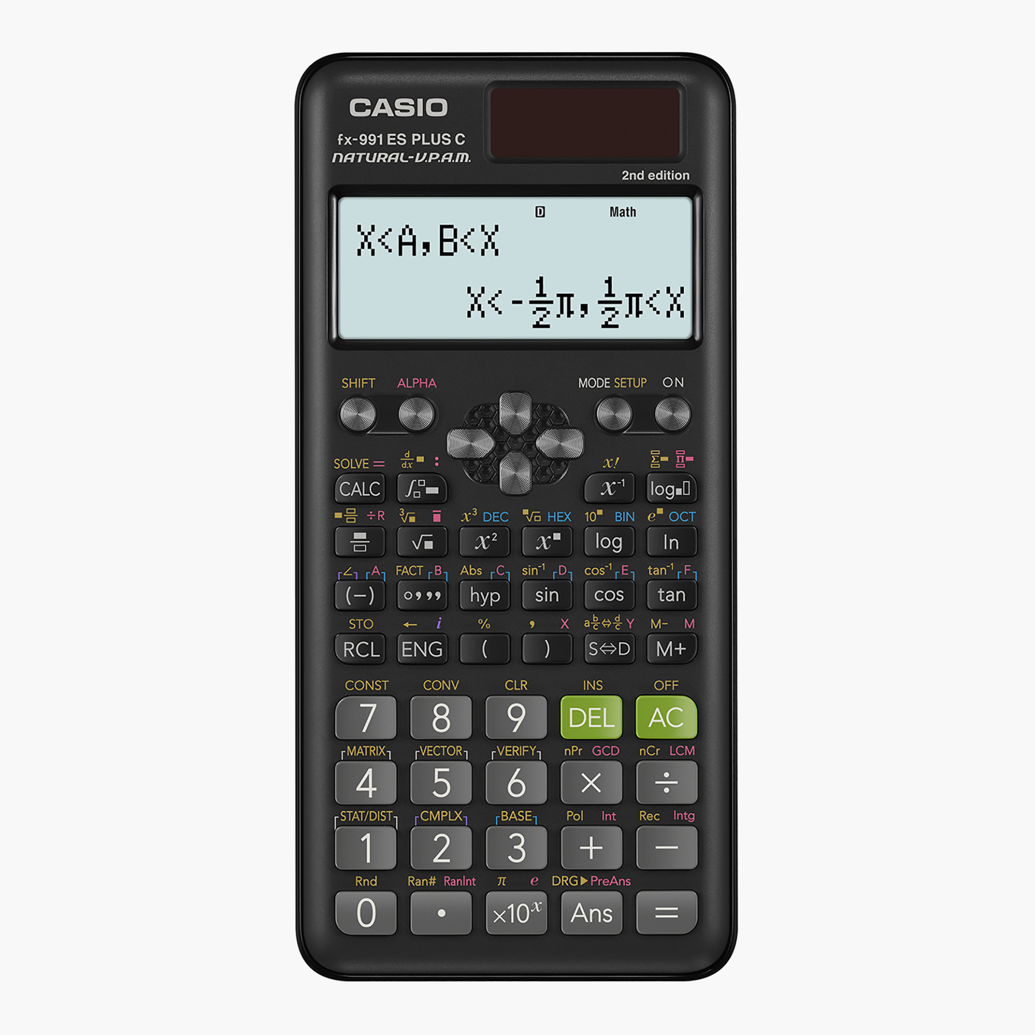 كاسيو الة حاسبة علمية باللون الاسود مع عدد معقد و 417 وظيفة-school-stationery-calculators-image-1