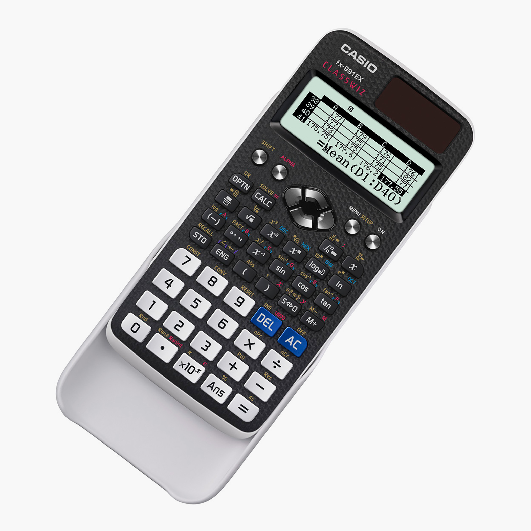 كاسيو آلة حاسبة علمية باللون الأسود مع واجهة قائمة على القائمة-school-stationery-calculators-image-2