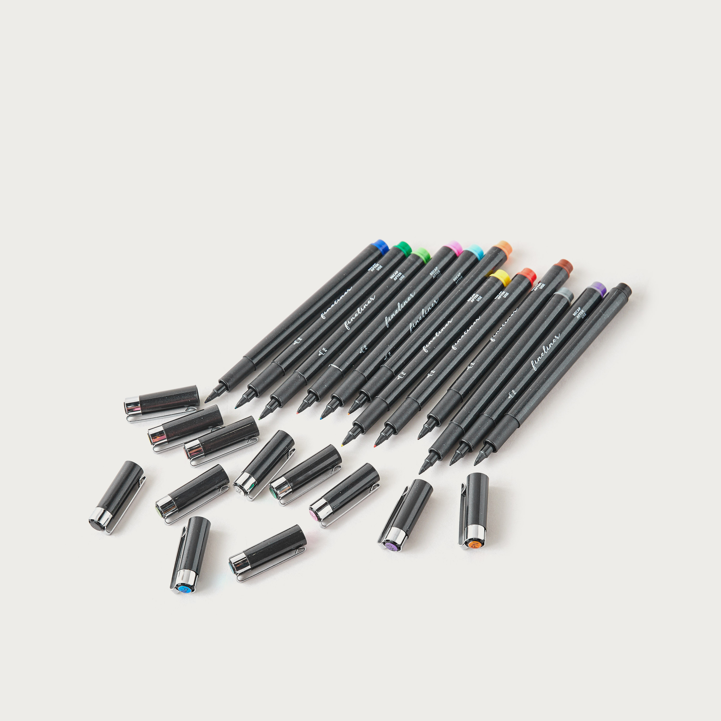 قلم بغطاء من سيلون - طقم من 12 قطعة-school-stationery-pensandpencils-image-3