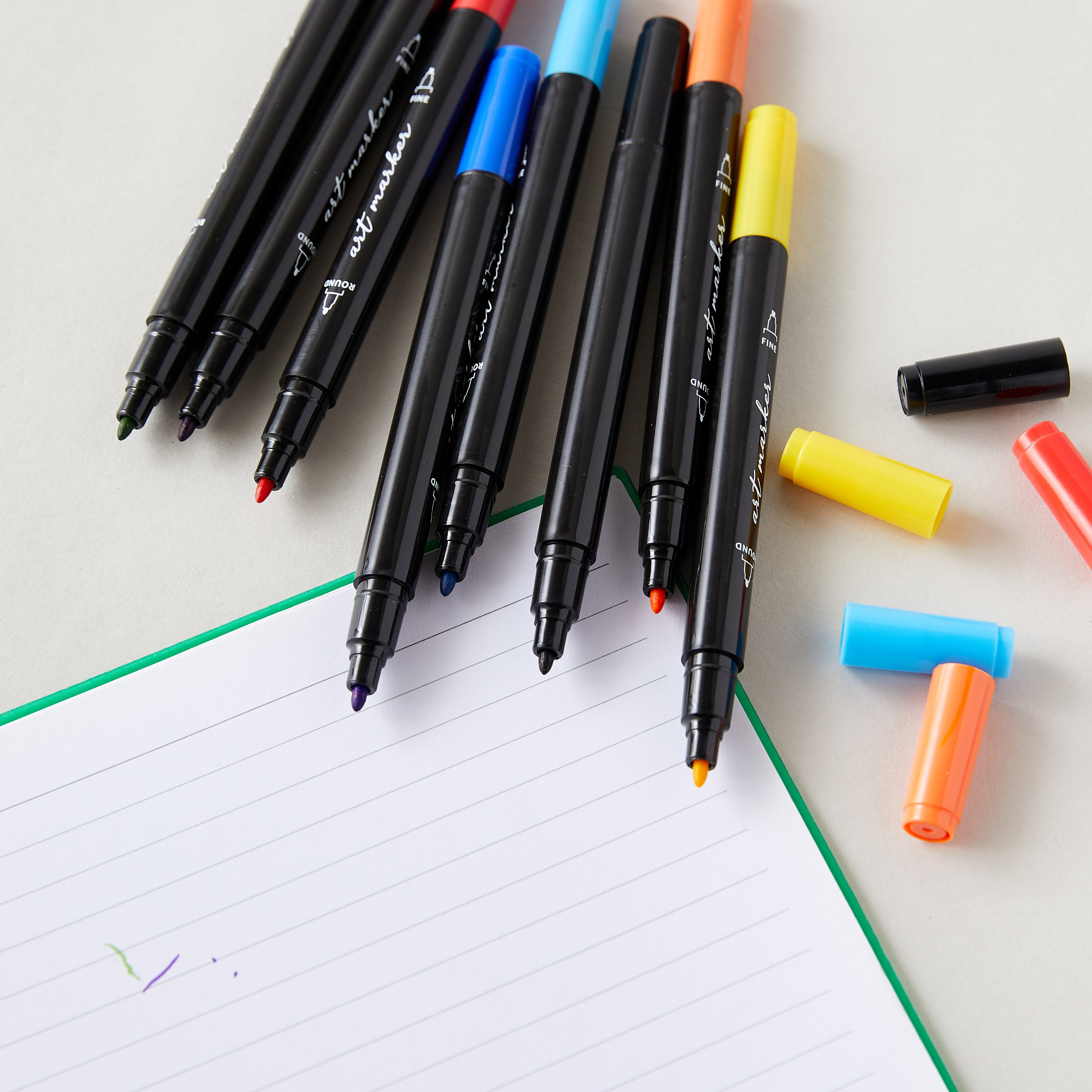 أقلام حبر متنوعة من سيلون - طقم من 18 قطعة-school-stationery-pensandpencils-image-2