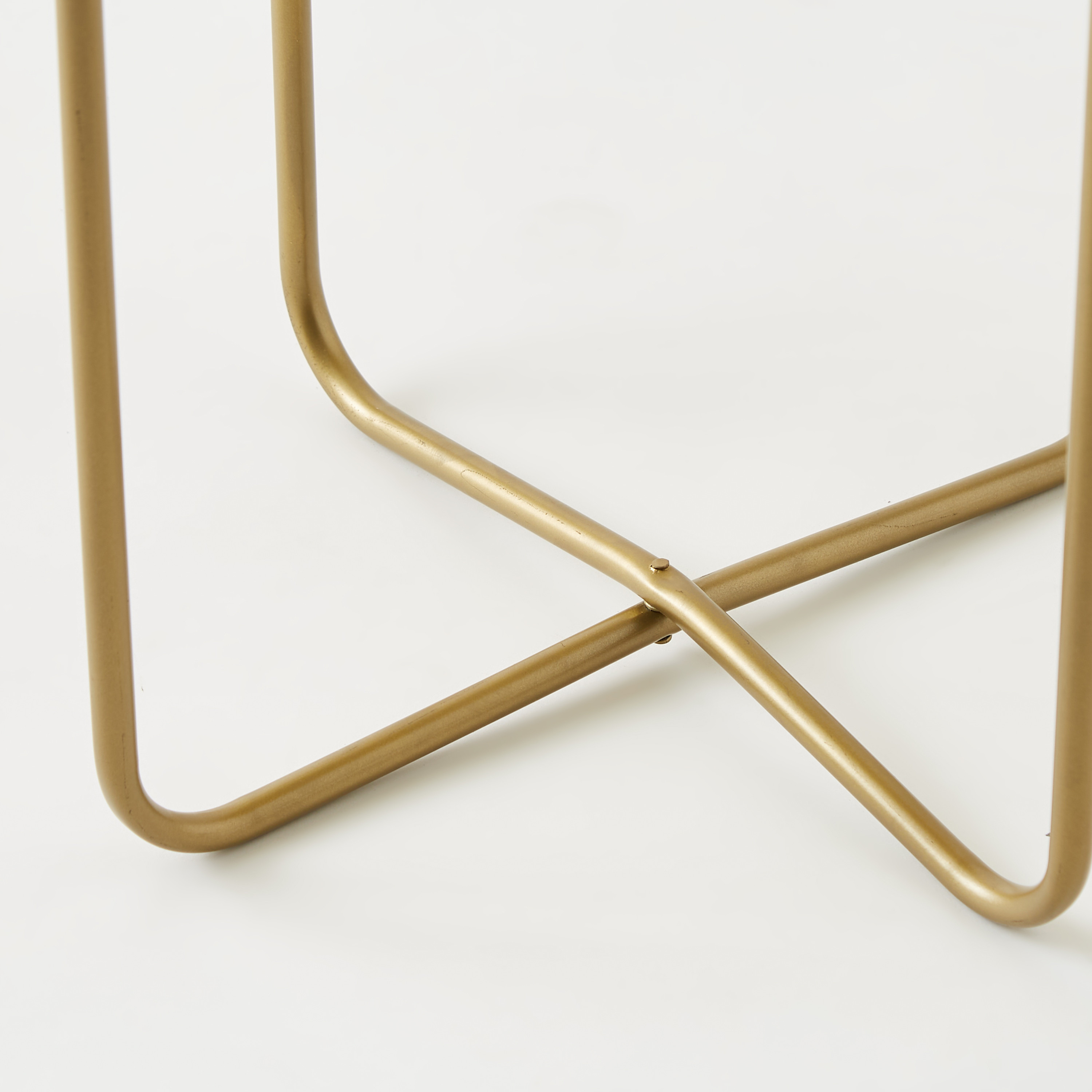 Metallic Accent Table - 41x41x49 cms-furniture-livingroom-sideandendtables-image-3