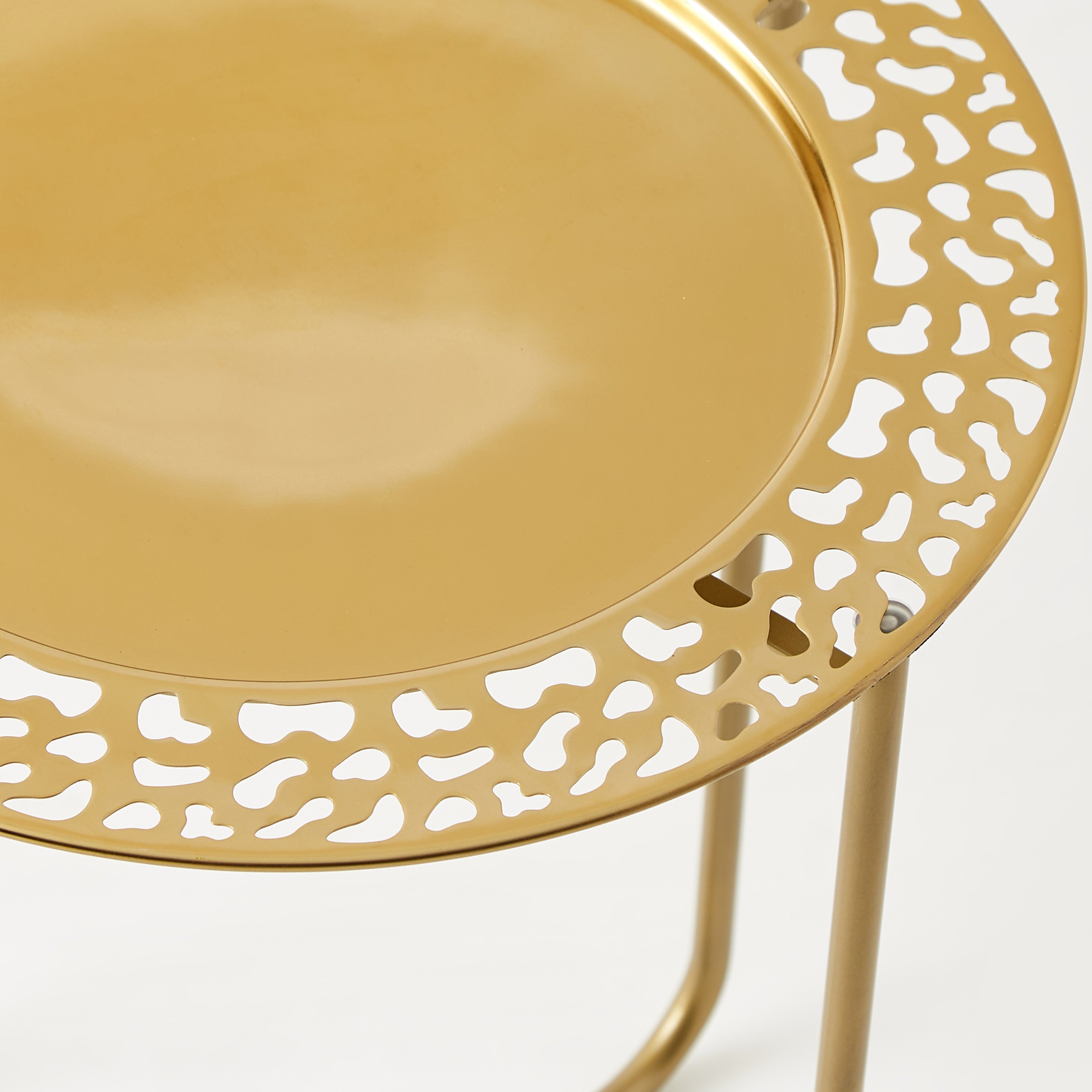 Metallic Accent Table - 41x41x49 cms-furniture-livingroom-sideandendtables-image-4