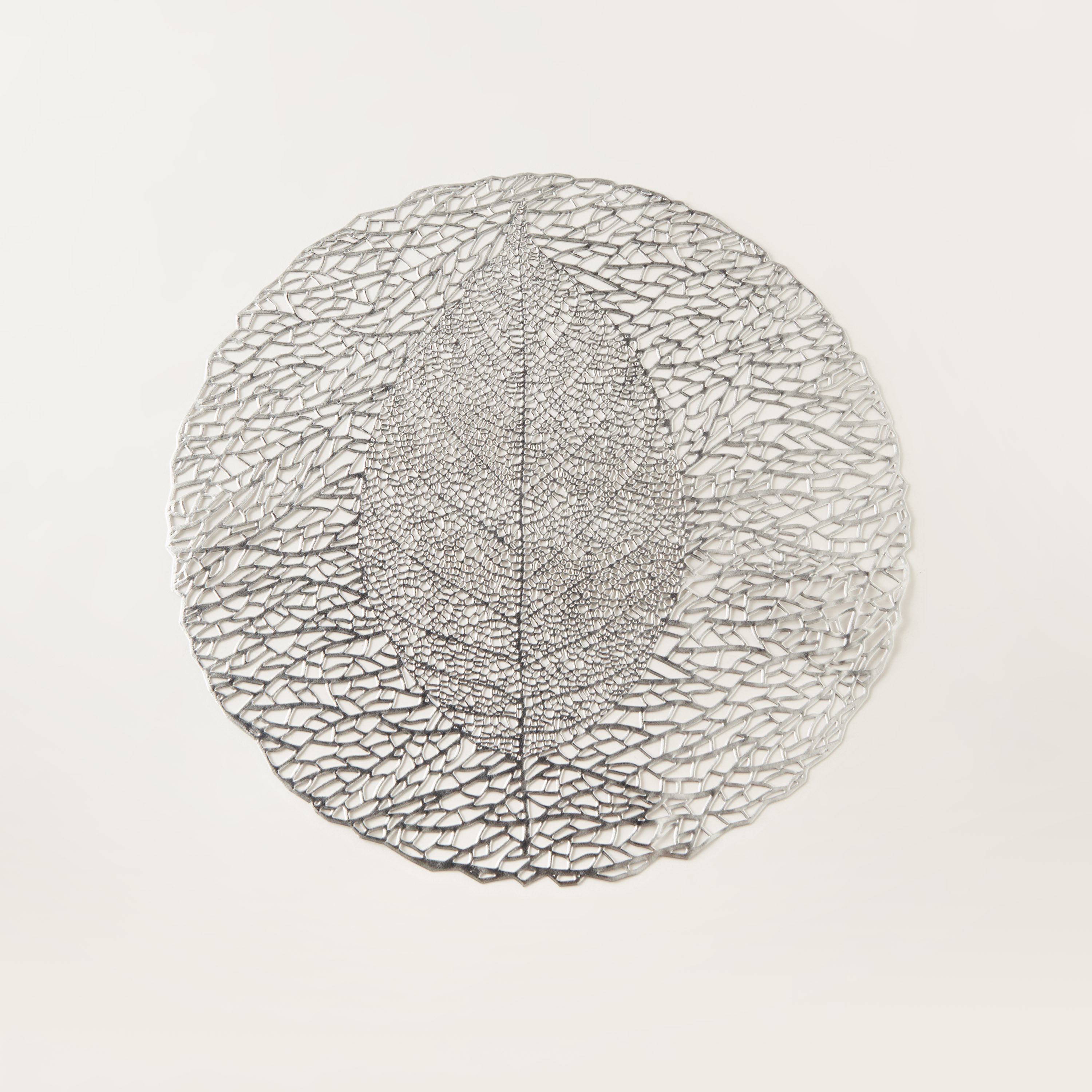 Fig Leaf Circular Cutout Placemat - 38 cms-household-dining-tablelinen-placemats-image-1