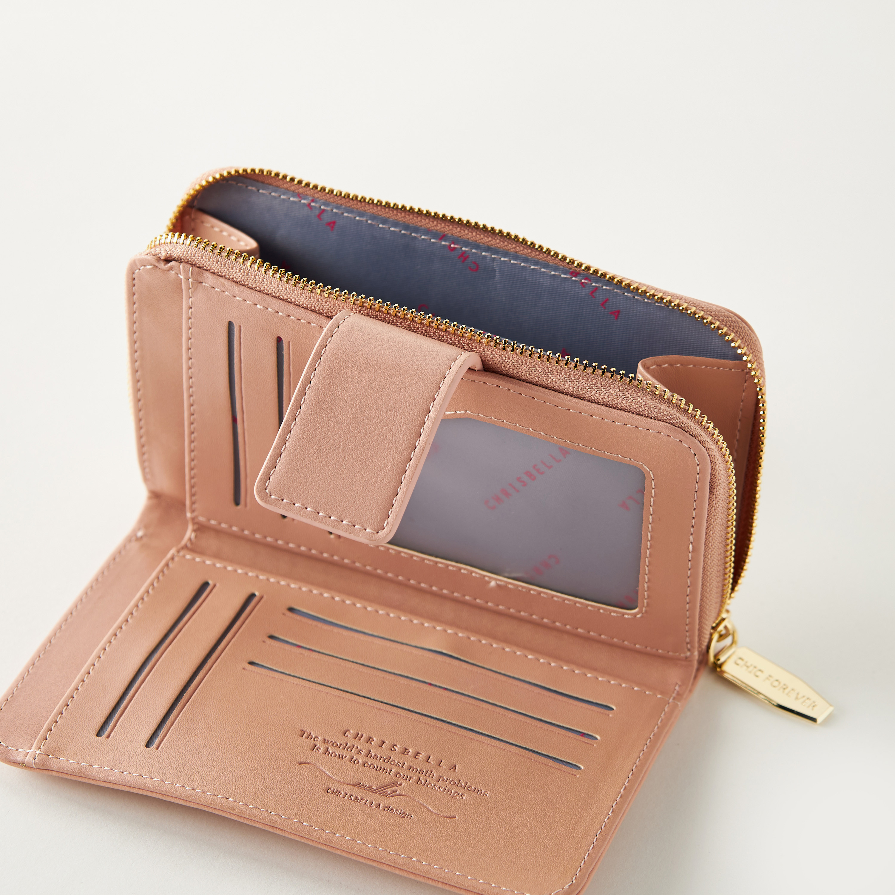 Chrisbella Solid Wallet with Zip Closure-women-bagsandwallets-handbags-image-4