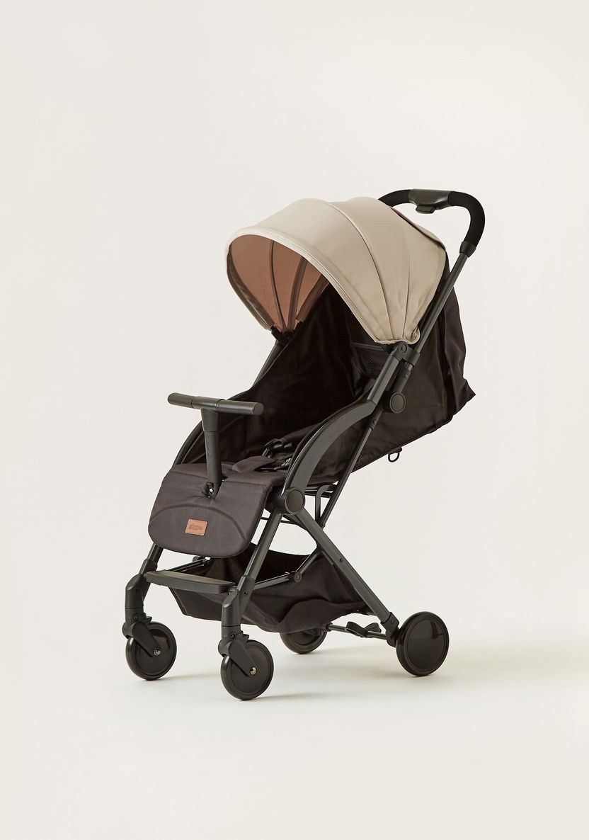 Giggles Porter Beige 3-Fold Baby Stroller with Swivel Wheels and Canopy (Upto 3 years)-Strollers-image-0