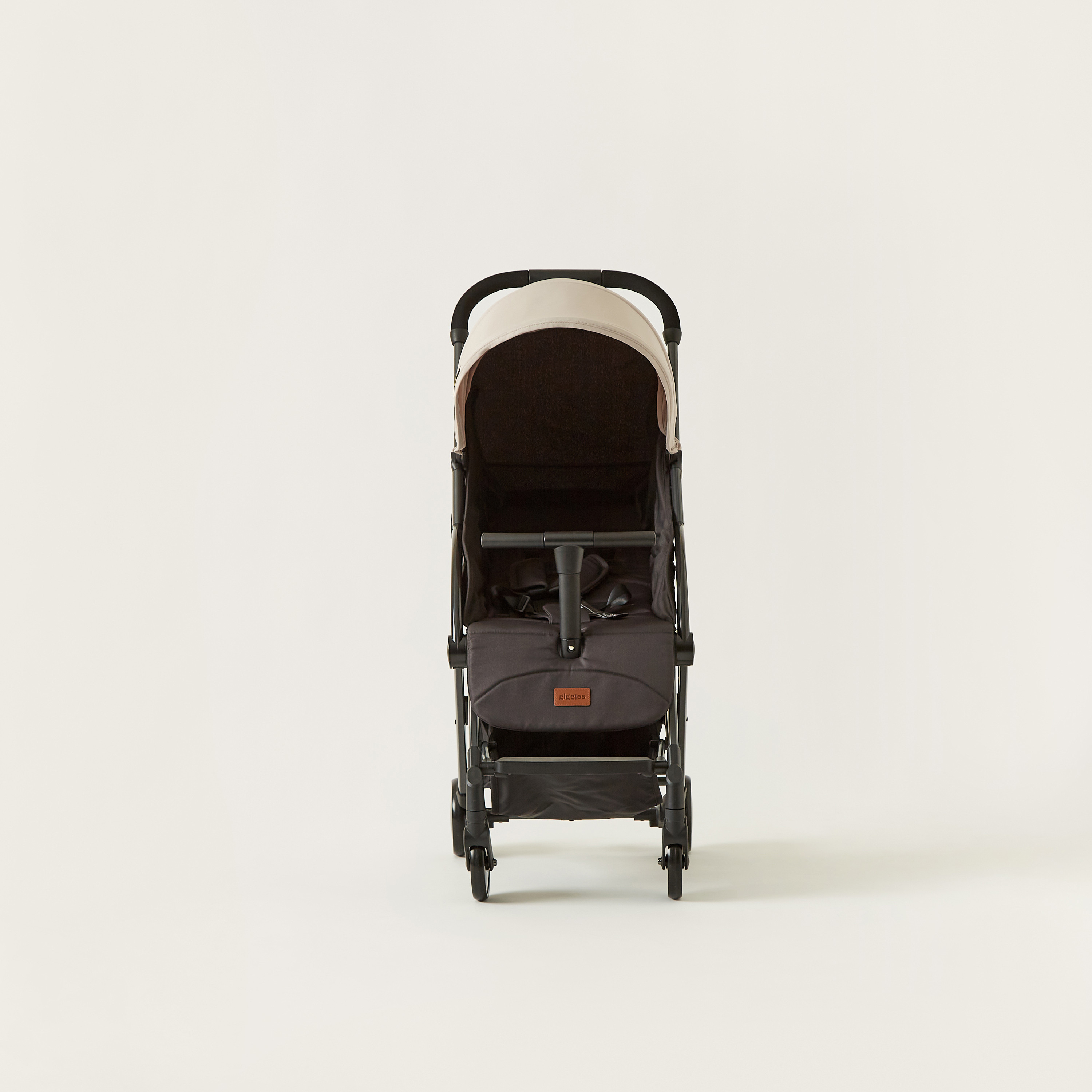 Giggles Porter Beige 3-Fold Baby Stroller with Swivel Wheels and Canopy (Upto 3 years)-baby-gear-strollersandprams-strollers-image-10