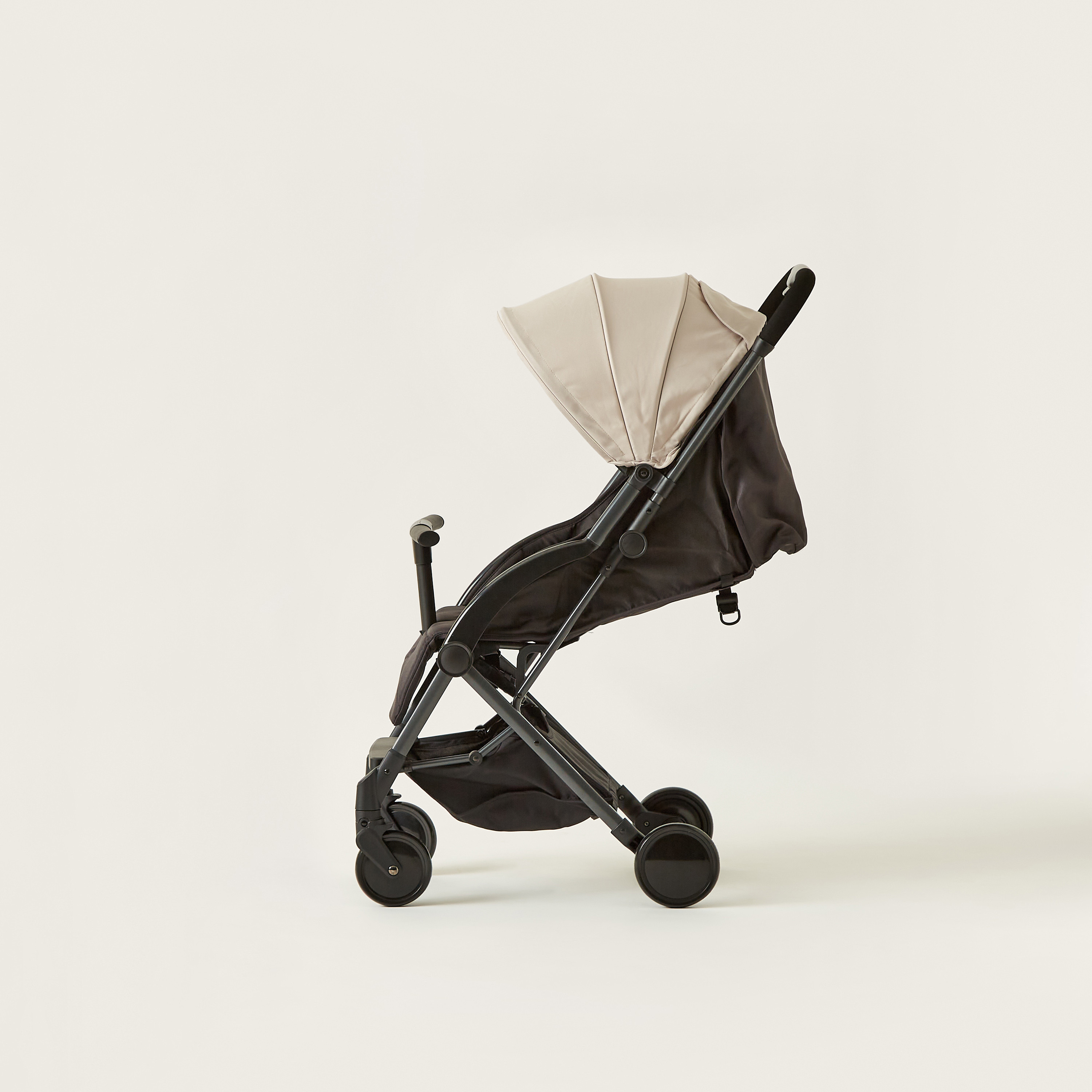 Giggles Porter Beige 3-Fold Baby Stroller with Swivel Wheels and Canopy (Upto 3 years)-baby-gear-strollersandprams-strollers-image-11