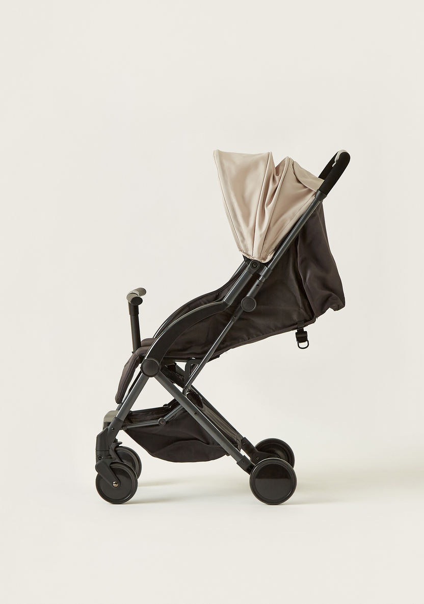 Giggles Porter Beige 3-Fold Baby Stroller with Swivel Wheels and Canopy (Upto 3 years)-Strollers-image-11