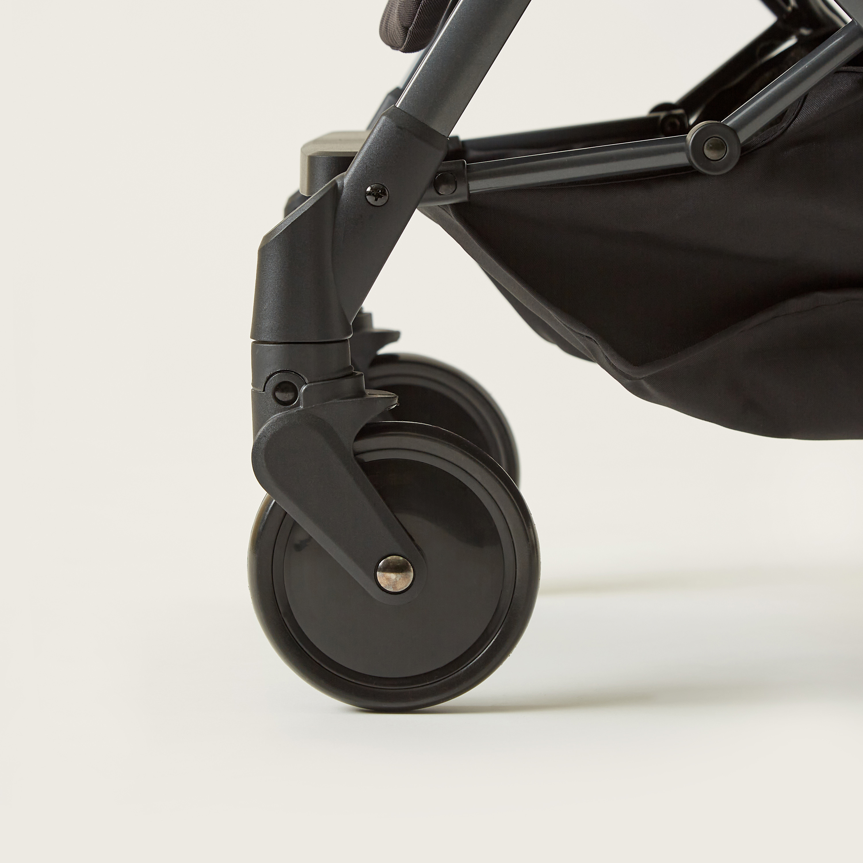 Giggles Porter Beige 3-Fold Baby Stroller with Swivel Wheels and Canopy (Upto 3 years)-baby-gear-strollersandprams-strollers-image-15