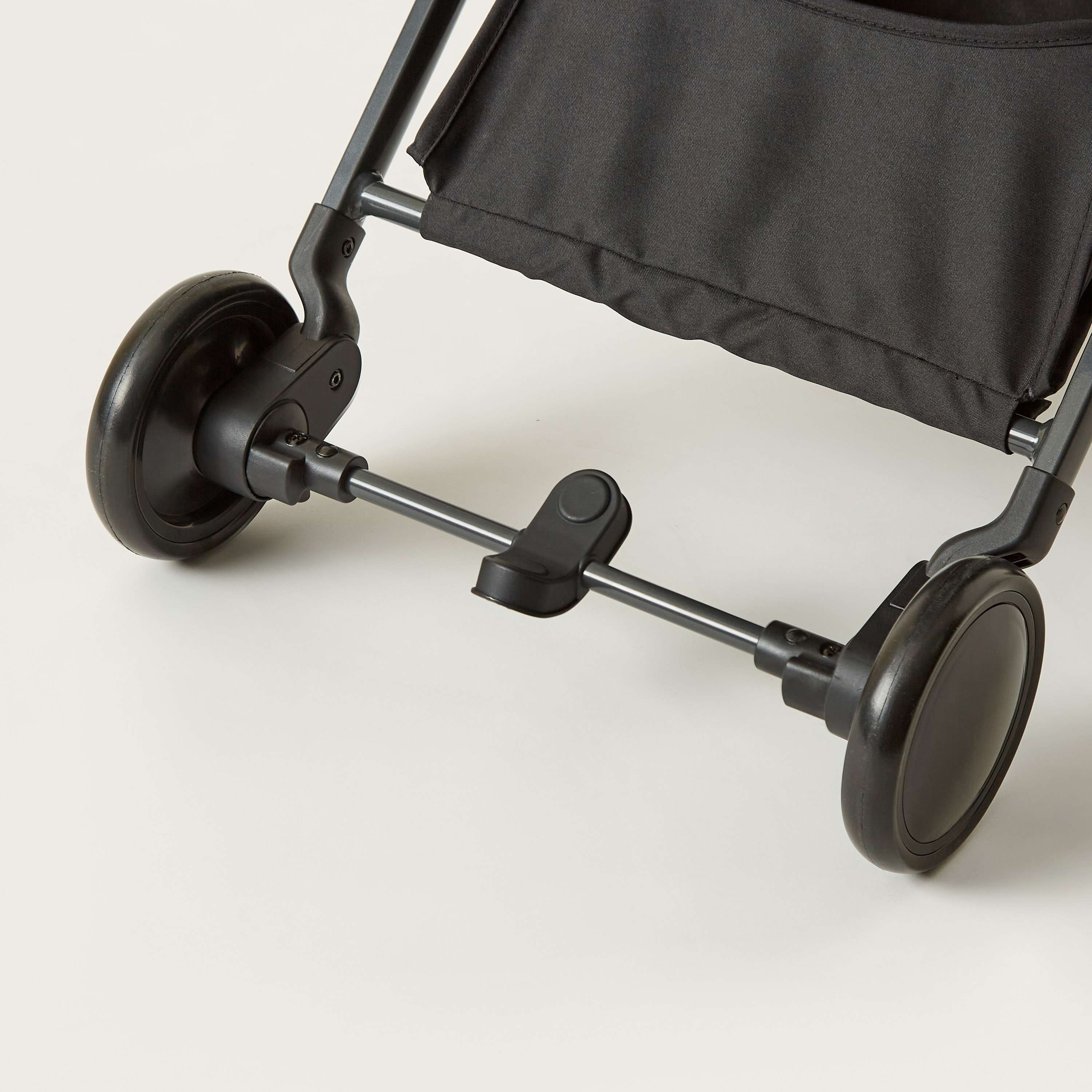 Giggles Porter Beige 3-Fold Baby Stroller with Swivel Wheels and Canopy (Upto 3 years)-baby-gear-strollersandprams-strollers-image-2