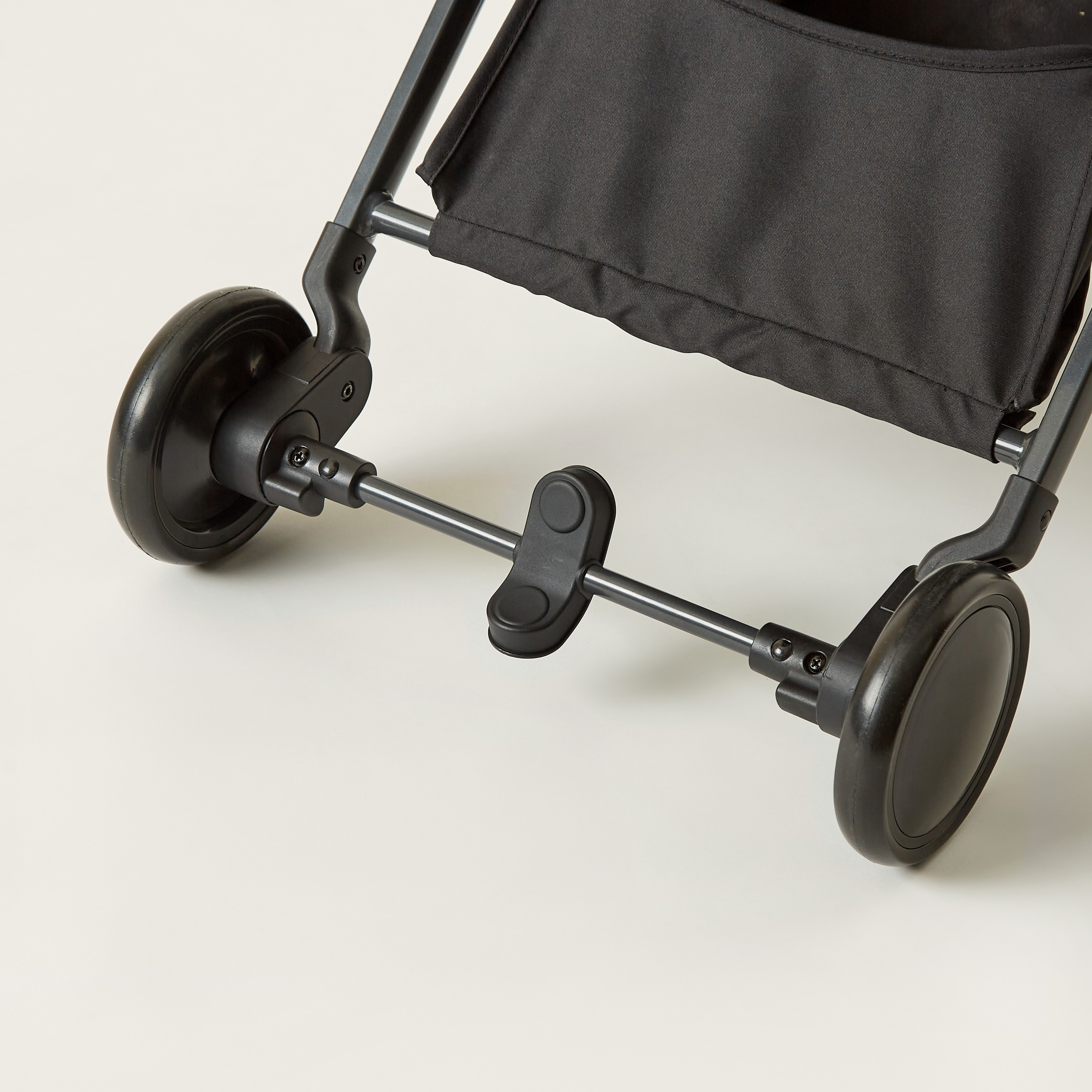 Giggles Porter Beige 3-Fold Baby Stroller with Swivel Wheels and Canopy (Upto 3 years)-baby-gear-strollersandprams-strollers-image-3