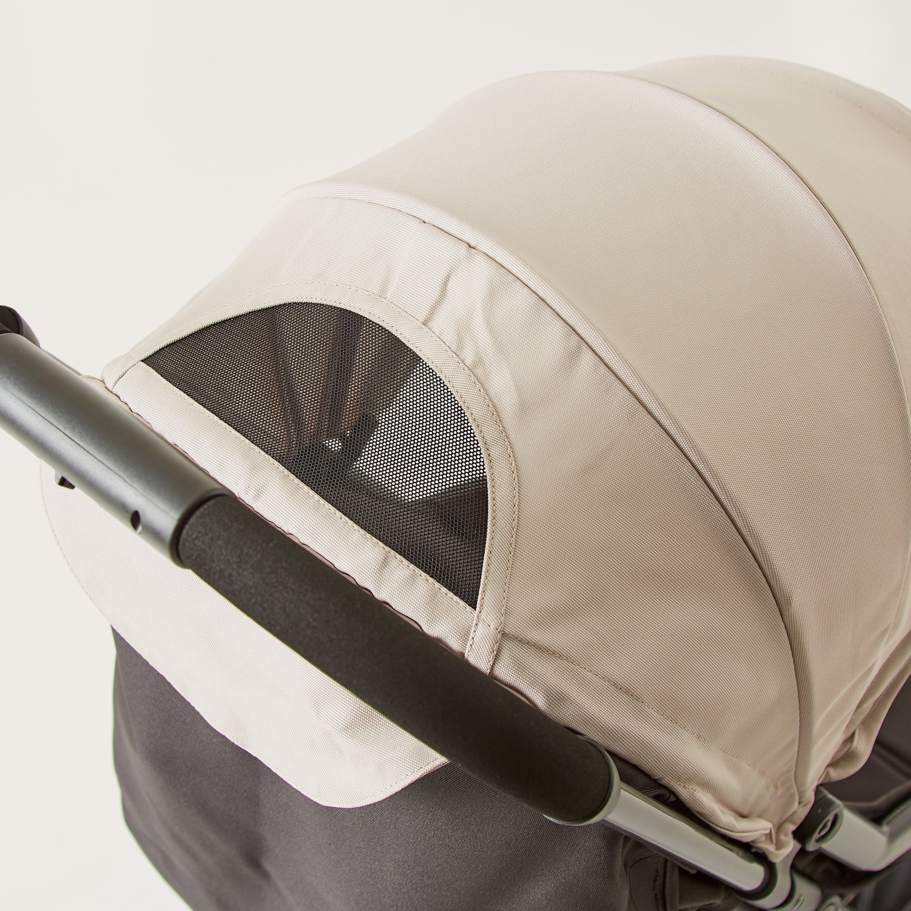 Giggles Porter Beige 3-Fold Baby Stroller with Swivel Wheels and Canopy (Upto 3 years)-baby-gear-strollersandprams-strollers-image-5