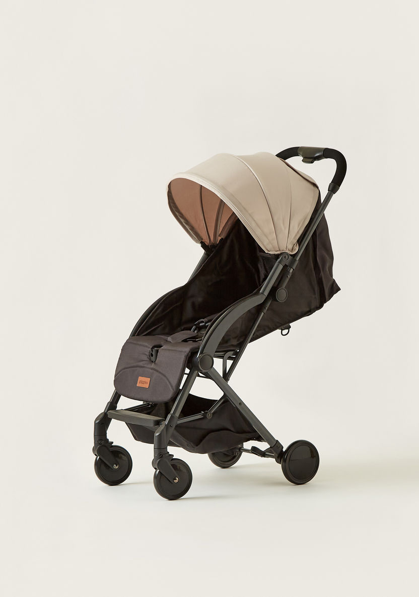 Giggles Porter Beige 3-Fold Baby Stroller with Swivel Wheels and Canopy (Upto 3 years)-Strollers-image-8