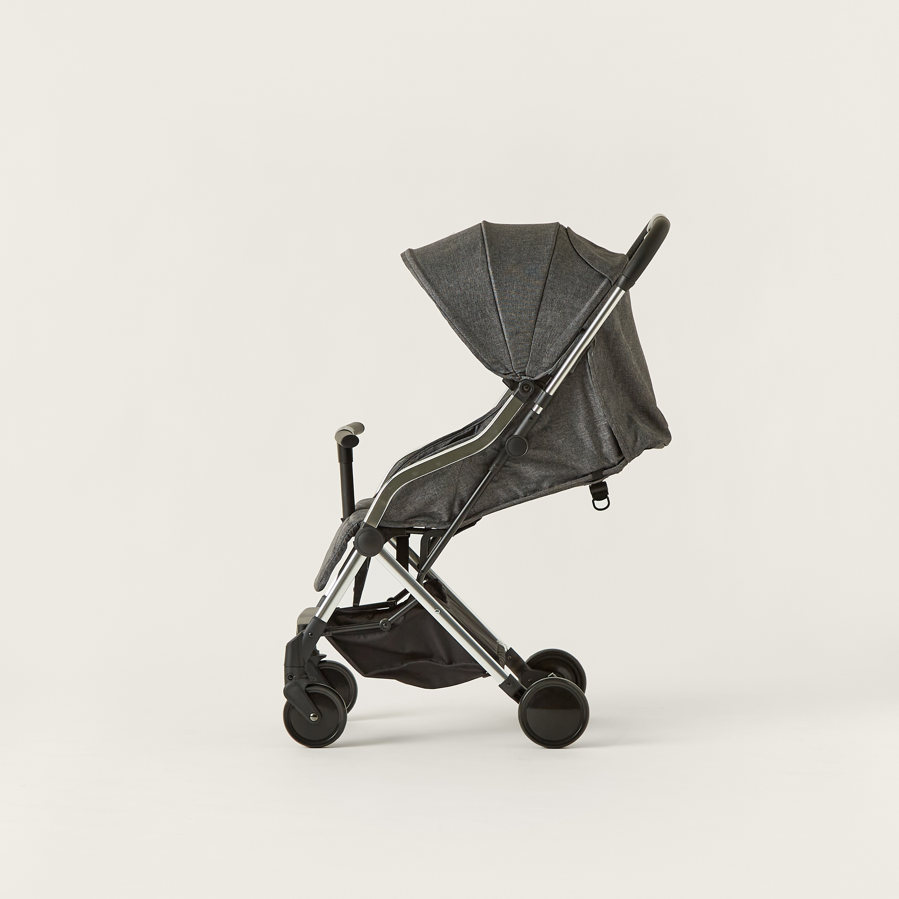 Zorro Dark Grey Foldable Baby Stroller with Sun Canopy (Upto 3 years)-baby-gear-strollersandprams-strollers-image-13