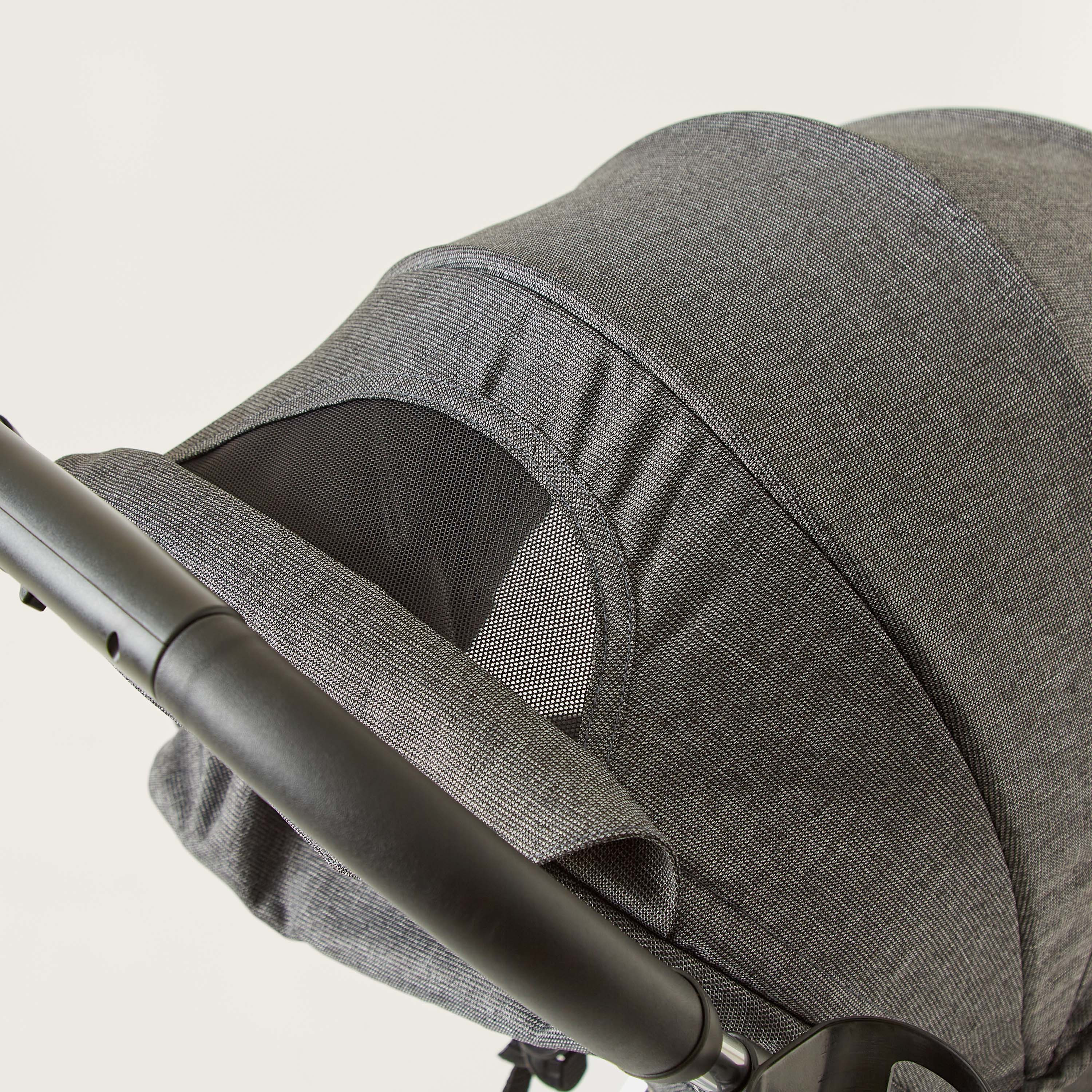Zorro Dark Grey Foldable Baby Stroller with Sun Canopy (Upto 3 years)-baby-gear-strollersandprams-strollers-image-4