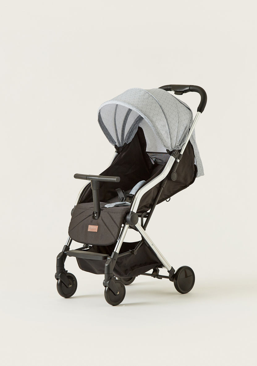 Zorro Light Grey Baby Stroller with Sun Canopy and 3-Fold System (Upto 3 years)-Strollers-image-1