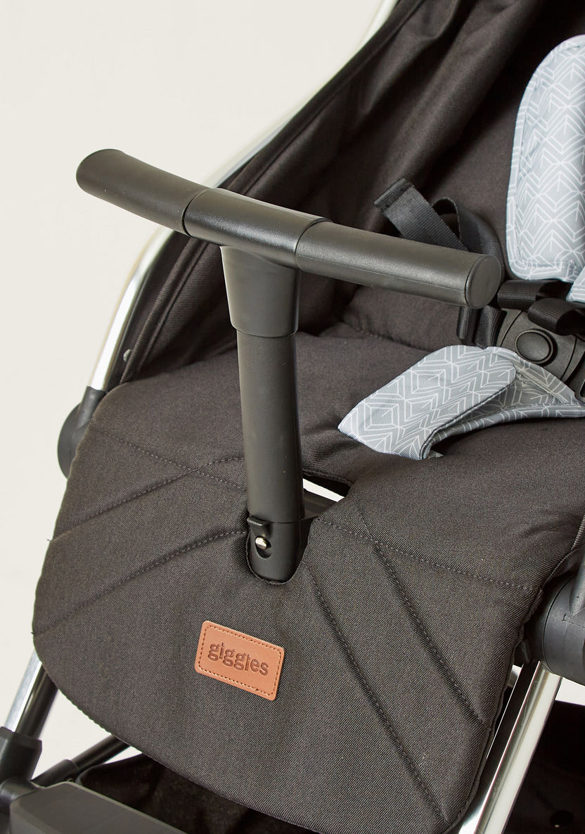 Zorro Light Grey Baby Stroller with Sun Canopy and 3-Fold System (Upto 3 years)-Strollers-image-14