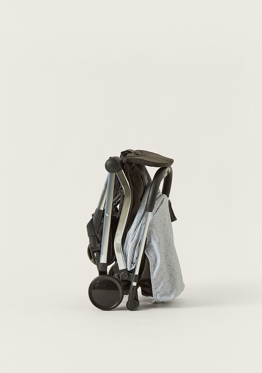 Zorro Light Grey Baby Stroller with Sun Canopy and 3-Fold System (Upto 3 years)-Strollers-image-6