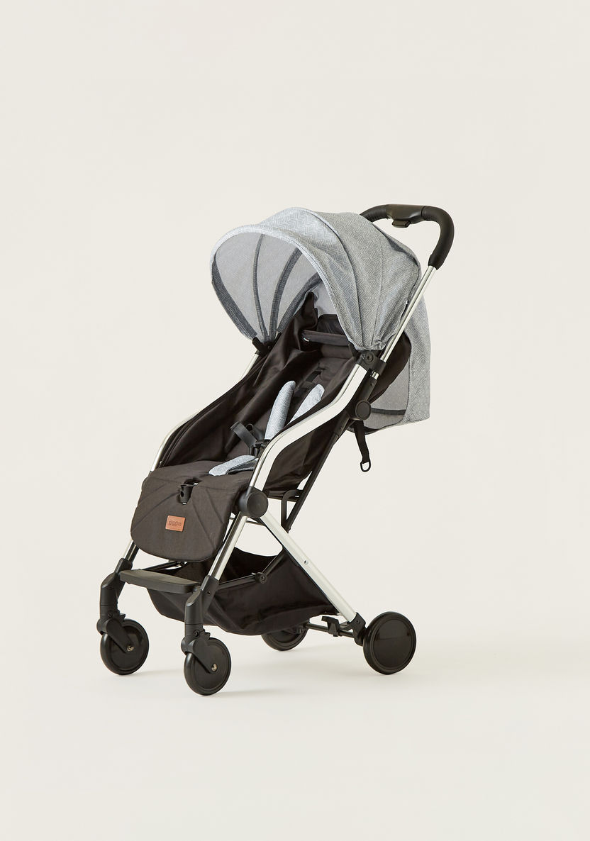 Zorro Light Grey Baby Stroller with Sun Canopy and 3-Fold System (Upto 3 years)-Strollers-image-8