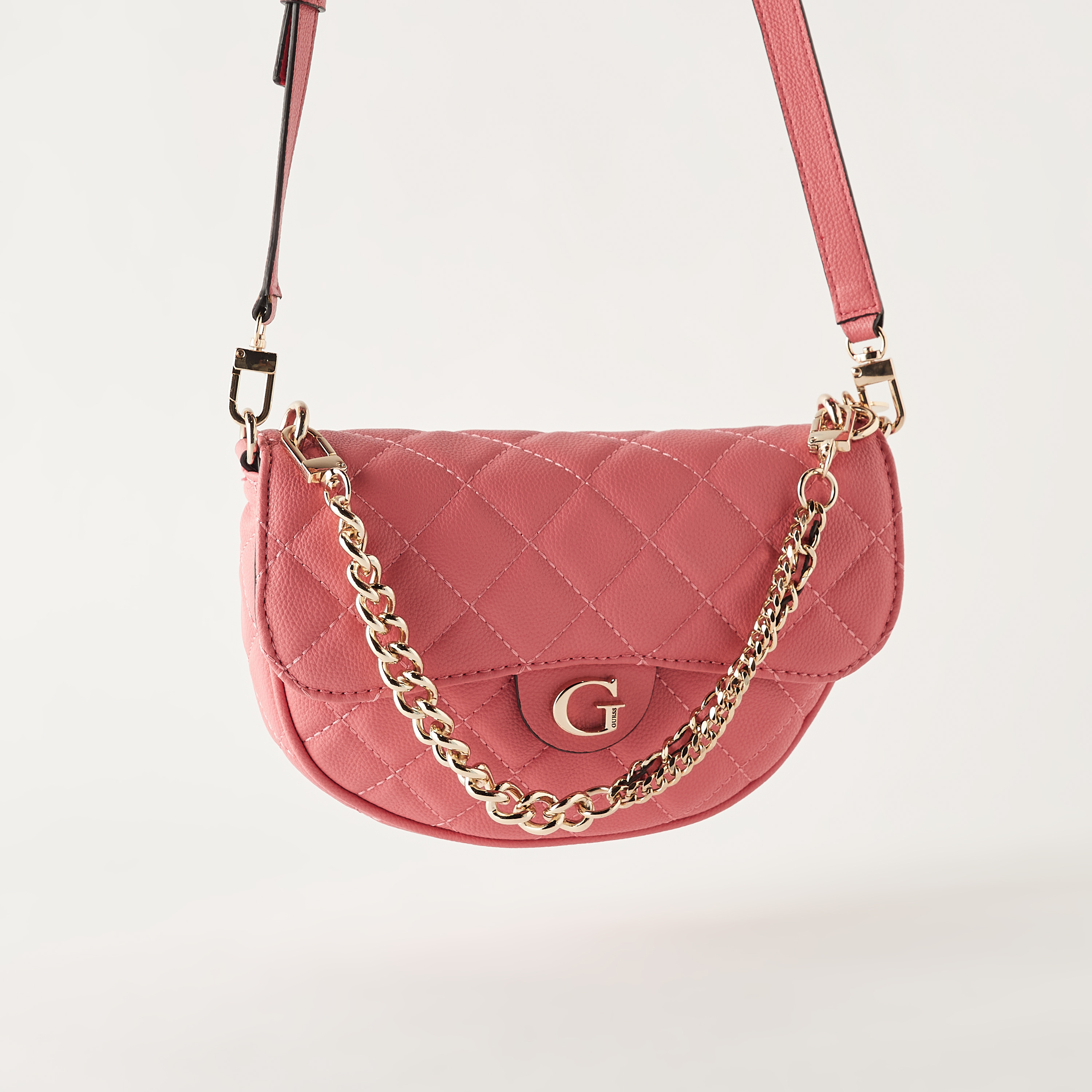 Guess Quilted Crossbody Bag with Detachable Strap and Button Closure-women-bagsandwallets-handbags-image-3