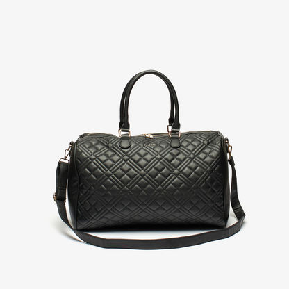 Celeste Quilted Duffel Bag with Detachable Strap and Zip Closure