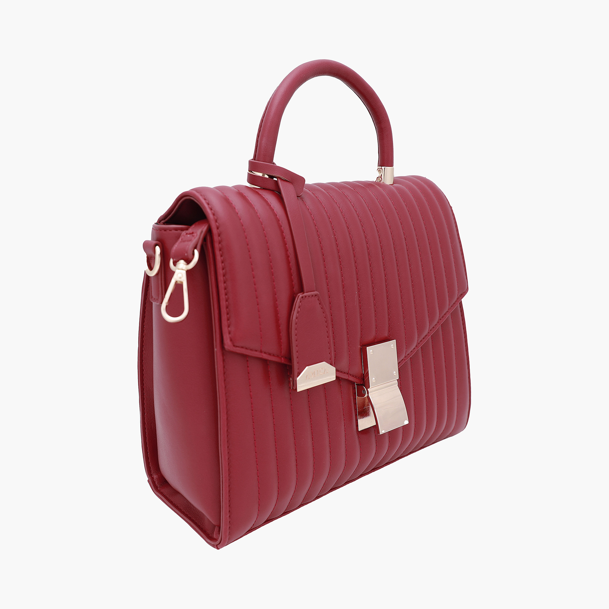 شنطة ساتشيل بتفاصيل مبطنة بمقبض من أميكا-women-bagsandwallets-handbags-image-4