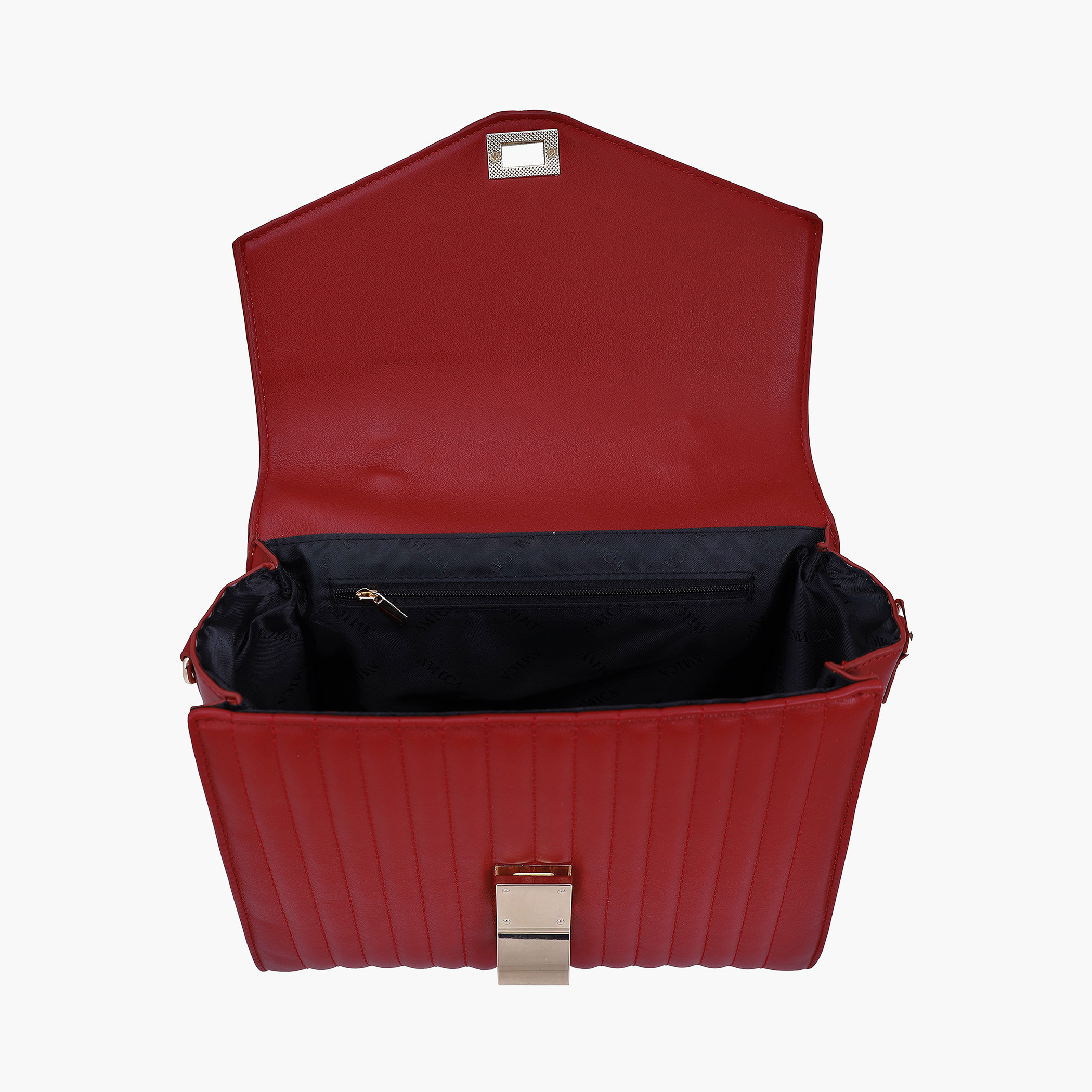شنطة ساتشيل بتفاصيل مبطنة بمقبض من أميكا-women-bagsandwallets-handbags-image-5