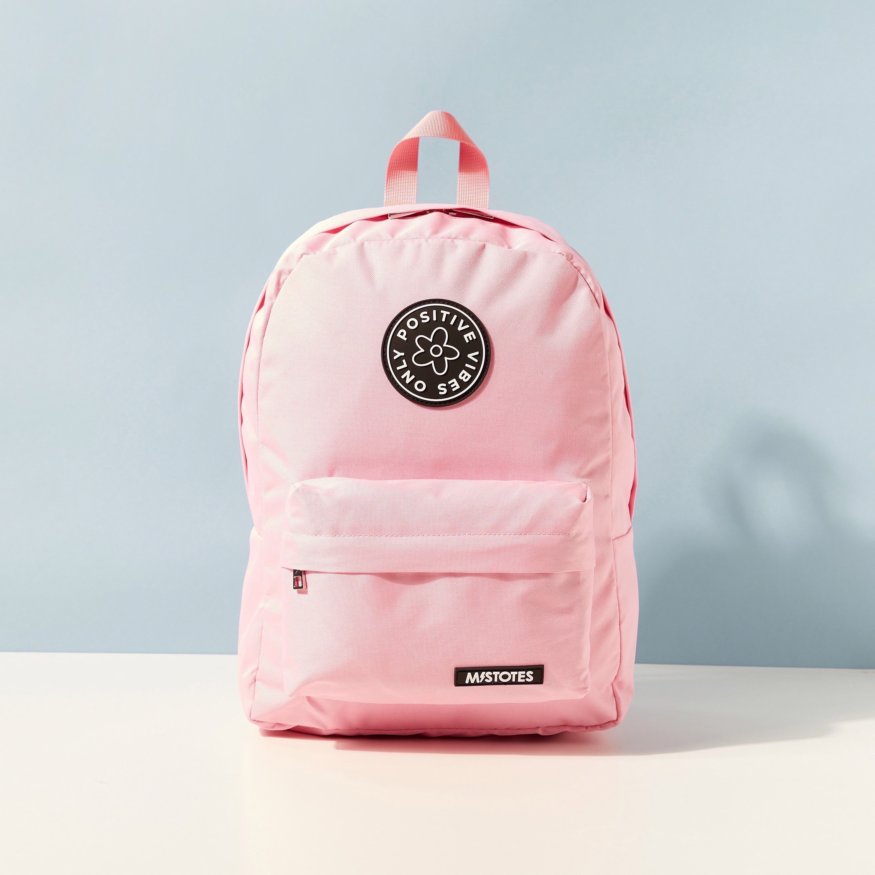Mistotes Solid Backpack with Adjustable Straps and Zip Closure-women-bagsandwallets-backpacks-image-1
